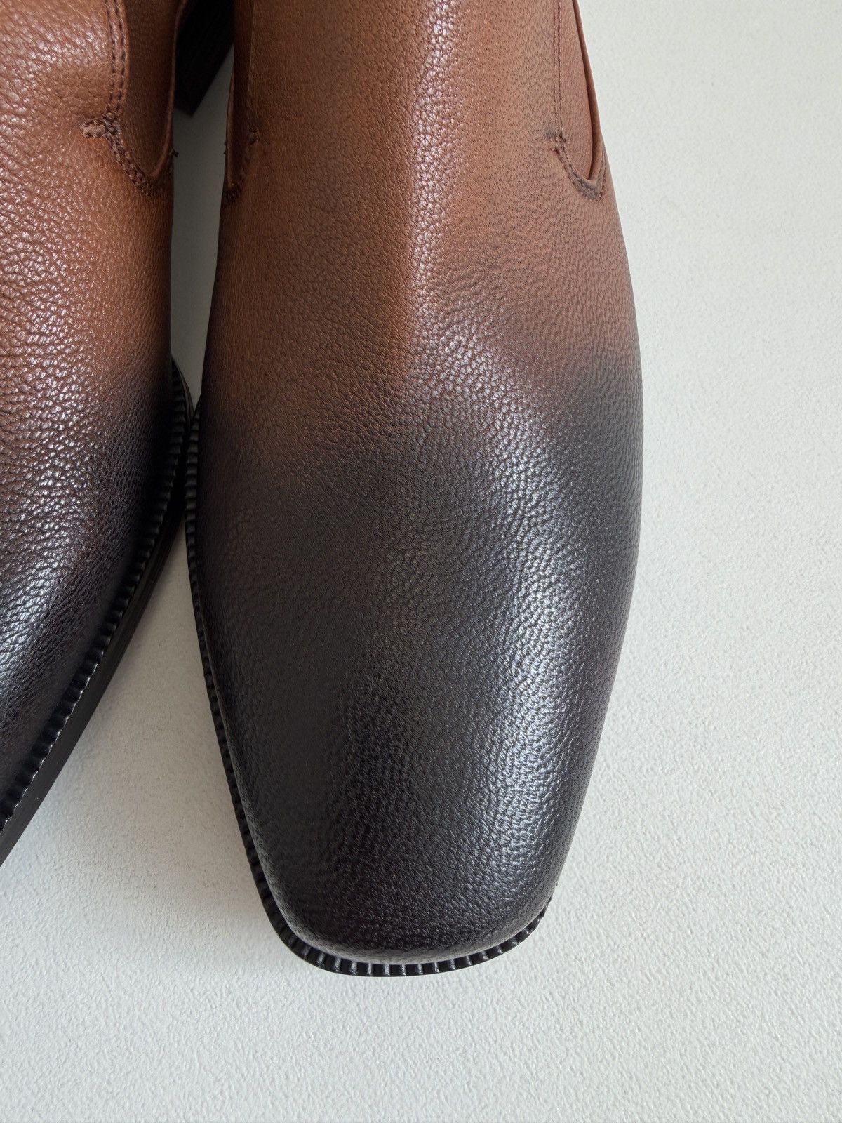 Dries Van Noten Brown ‘Burnished Toes’ Leather Loafers Size US 11 / EU 44 - 16 Thumbnail