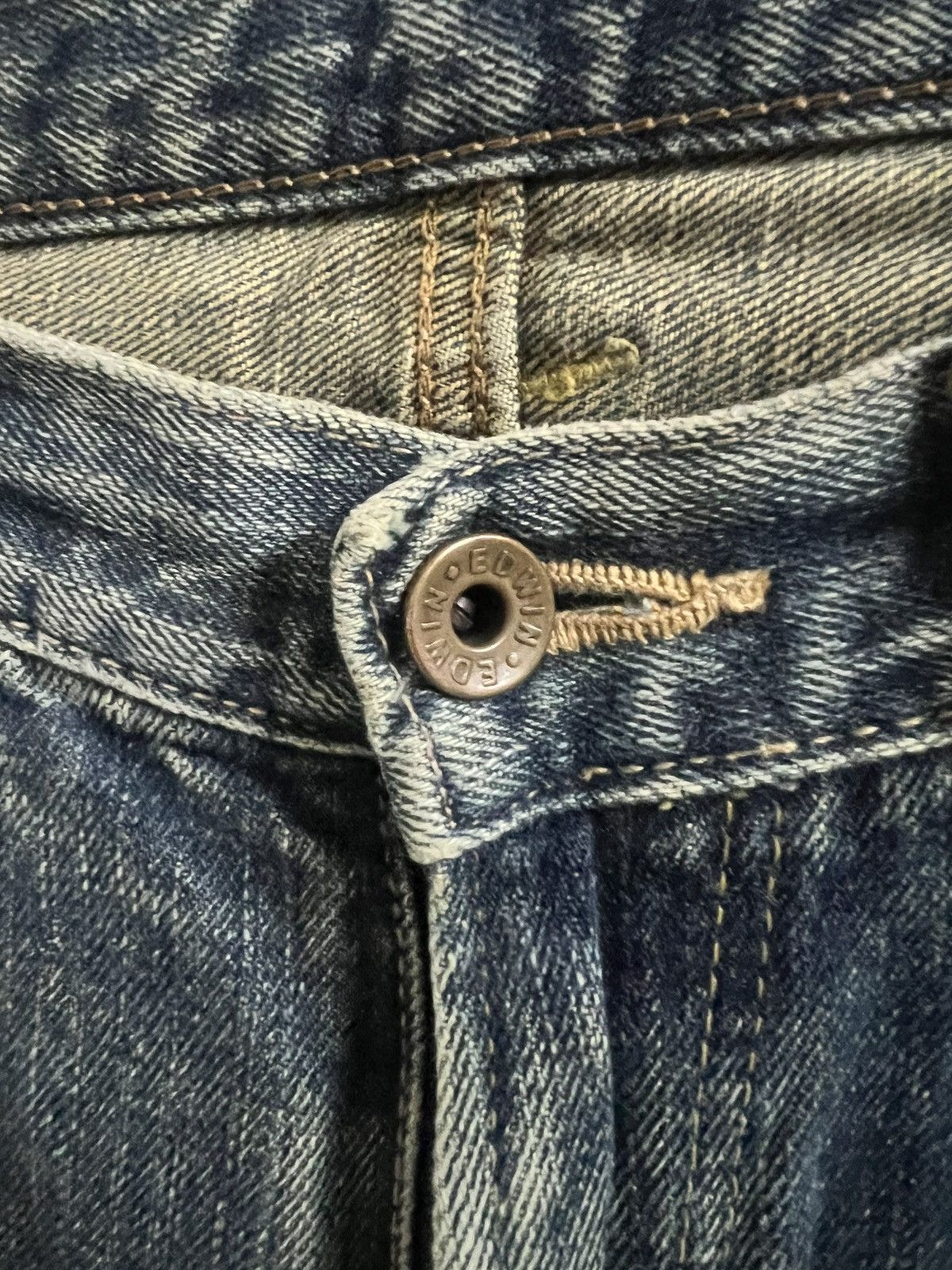 Hysteric Glamour × Japanese Brand × Vintage VINTAGE SALVAGE EDWIN 505 DISTRESSED DENIM PANT Size US 30 / EU 46 - 9 Thumbnail
