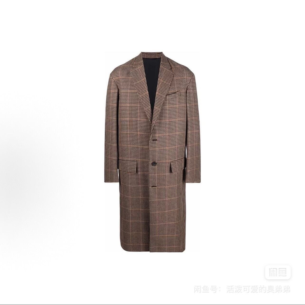 Balenciaga Balenciaga Brown Checkered Overcoat Unisex Size US M / EU 48-50 / 2 - 1 Thumbnail