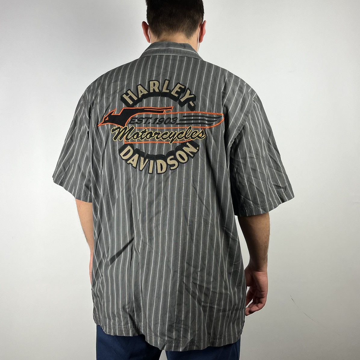 Harley Davidson Harley Davidson shirt short sleeve moto size XLarge Size US XL / EU 56 / 4 - 2 Thumbnail