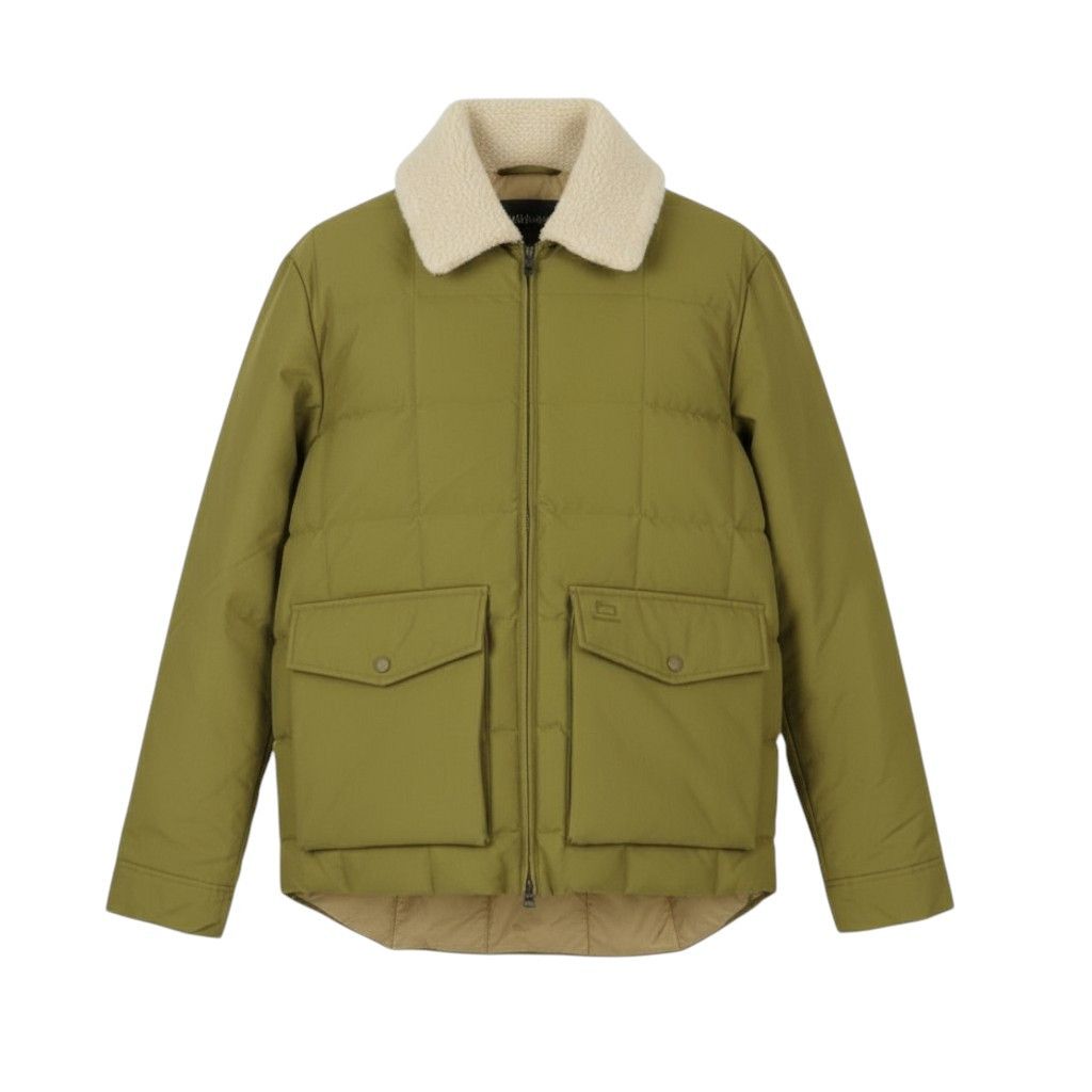 Woolrich Woolen Mills Duster L Green Down Sherpa Quilted 86895 Size US L / EU 52-54 / 3 - 1 Thumbnail
