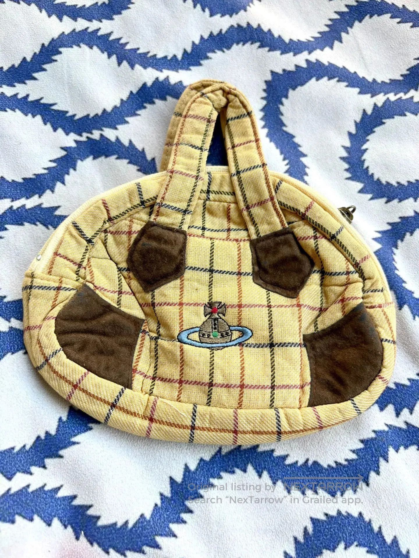Vivienne Westwood Vivienne Westwood Vintage Yellow Plaid Mini Bowling Bag. Size ONE SIZE - 1 Thumbnail