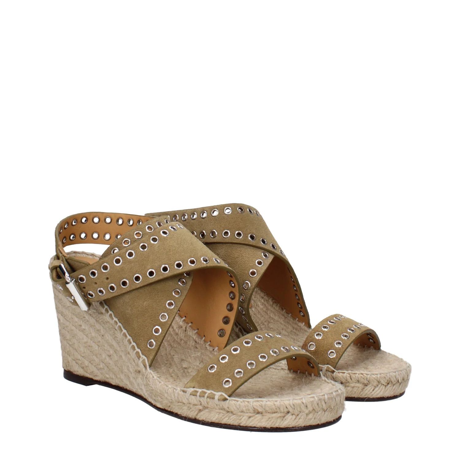 Isabel Marant ob1o1e1124 Suede Wedges in Beige/Turtledove Size US 10 / IT 40 - 2 Thumbnail