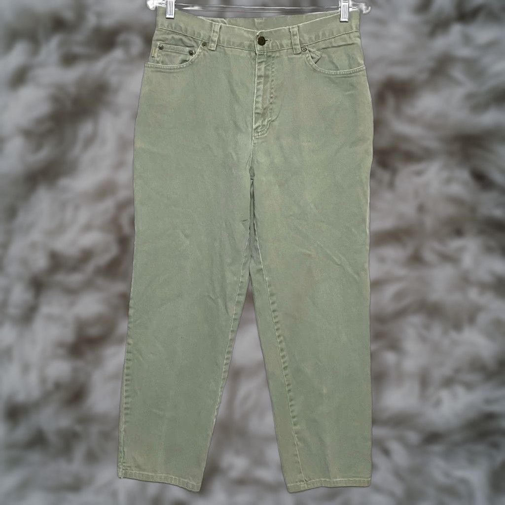 Ralph Lauren Ralph Lauren Jeans Co. Straight High Waist Stretch Womens 8 Green Preppy Casual Normcore 5-Pocket Denim Jeans andnbsp; Womens Size 30" / US 8 / IT 44 - 1 Thumbnail
