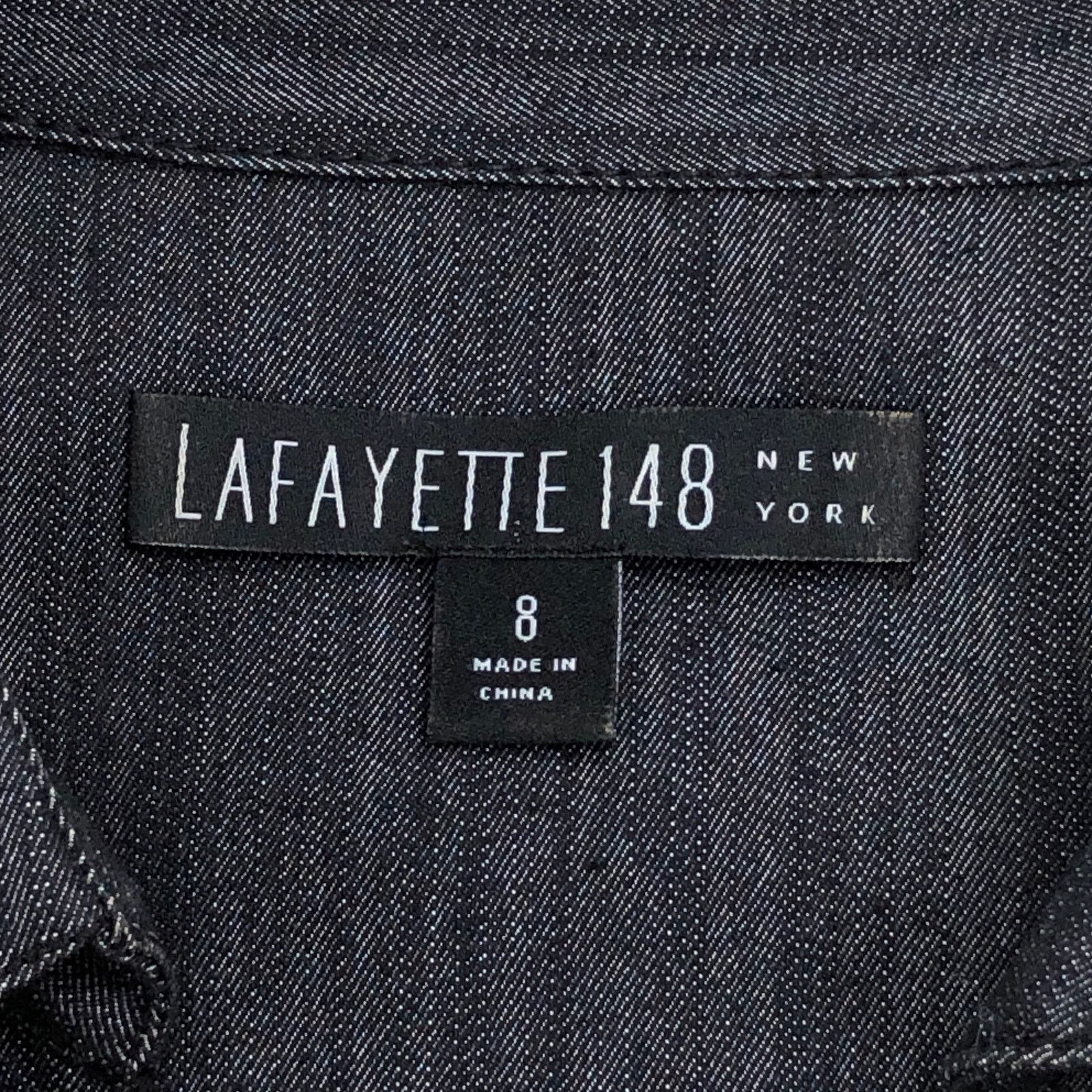 Lafayette 148 Lafayette 148 Size 8 Dress Nissa Lace Up Short Sleeve Grey Size M / US 6-8 / IT 42-44 - 12 Thumbnail