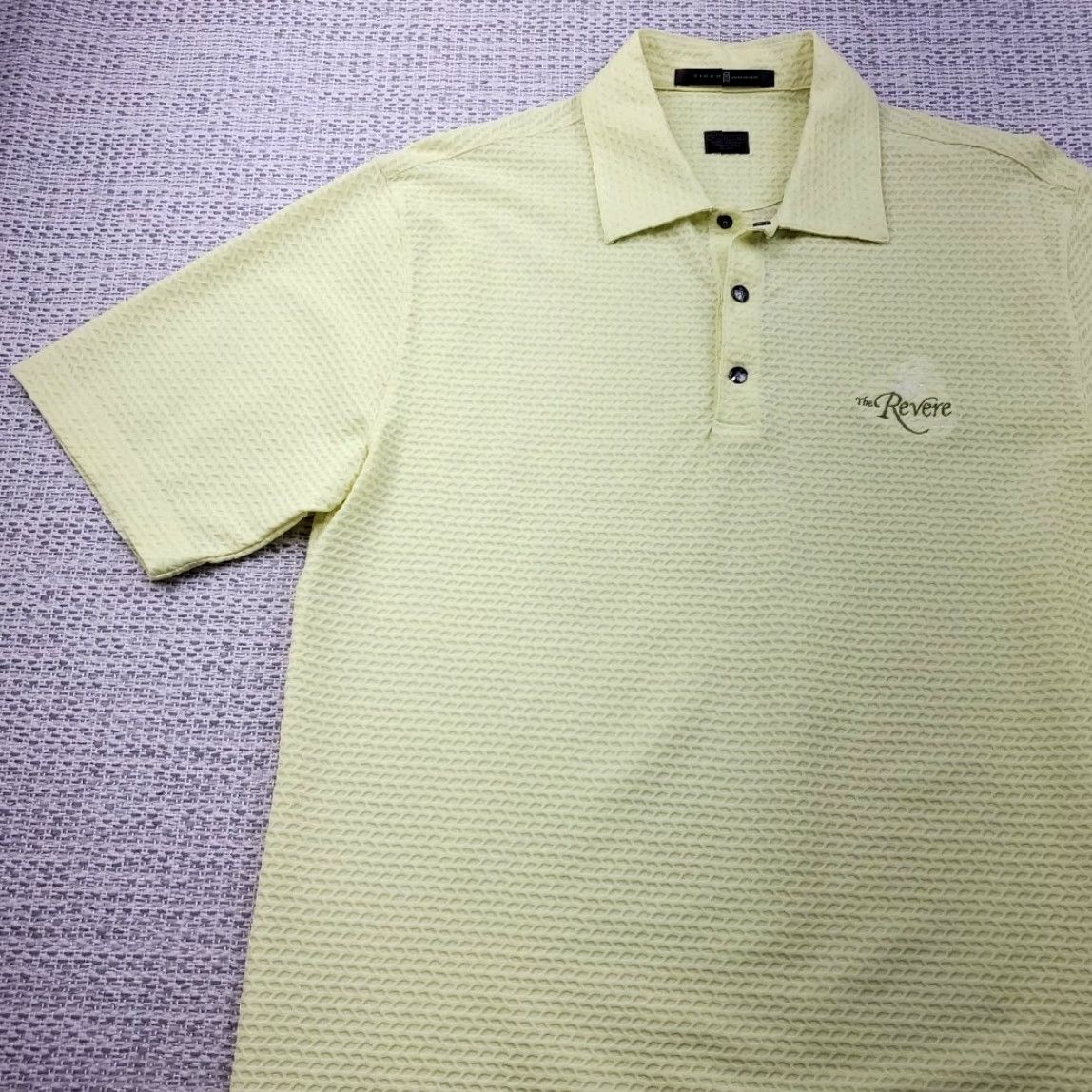 Vintage VINTAGE? No. Tiger Woods Collection Polo Shirt Mens M Textured Snap Up Yellow Size US M / EU 48-50 / 2 - 3 Thumbnail