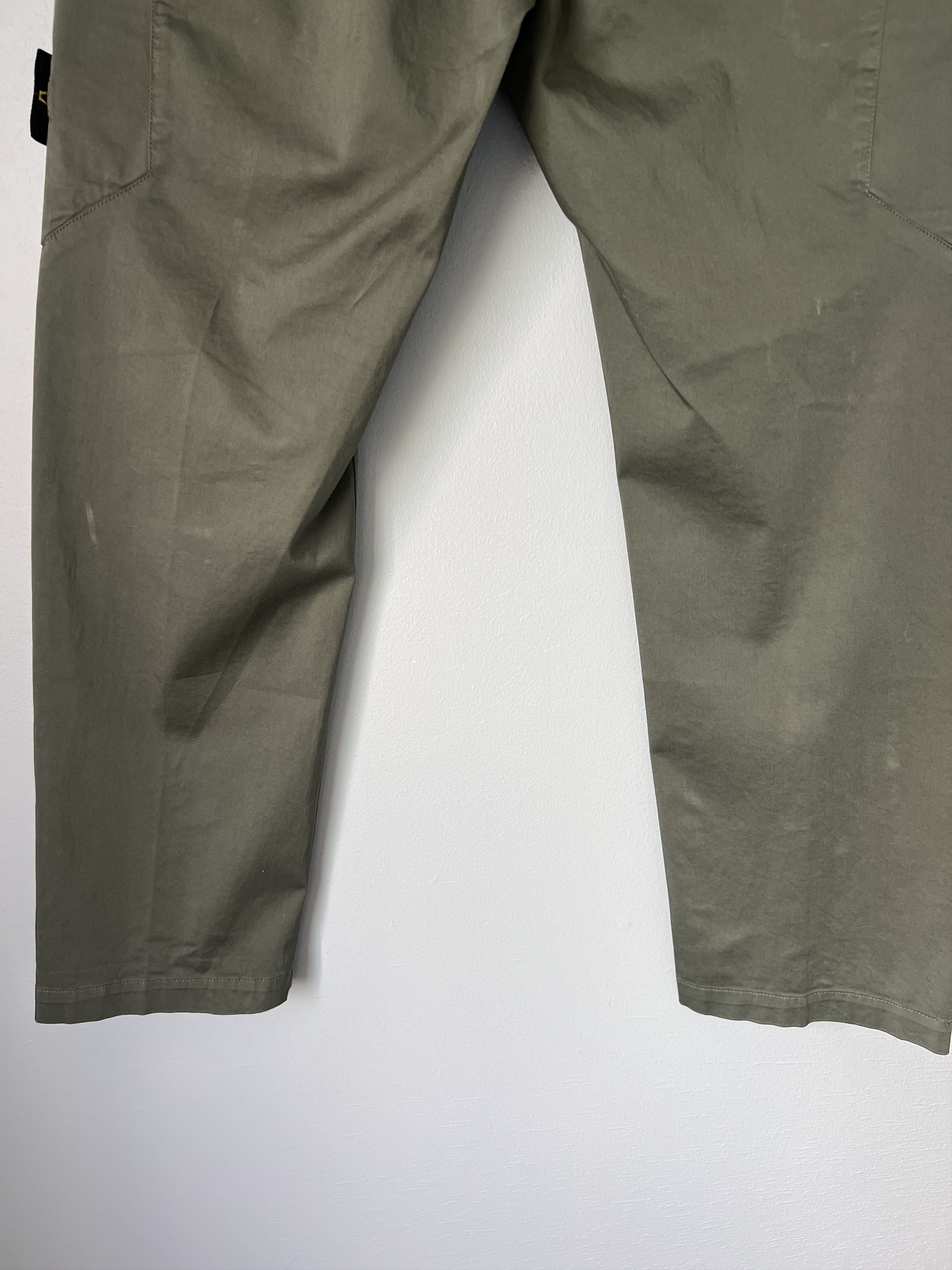 Stone Island Stone Island Organic Cotton Satin Stretch Cargo Pants Olive Size US 30 / EU 46 - 7 Thumbnail
