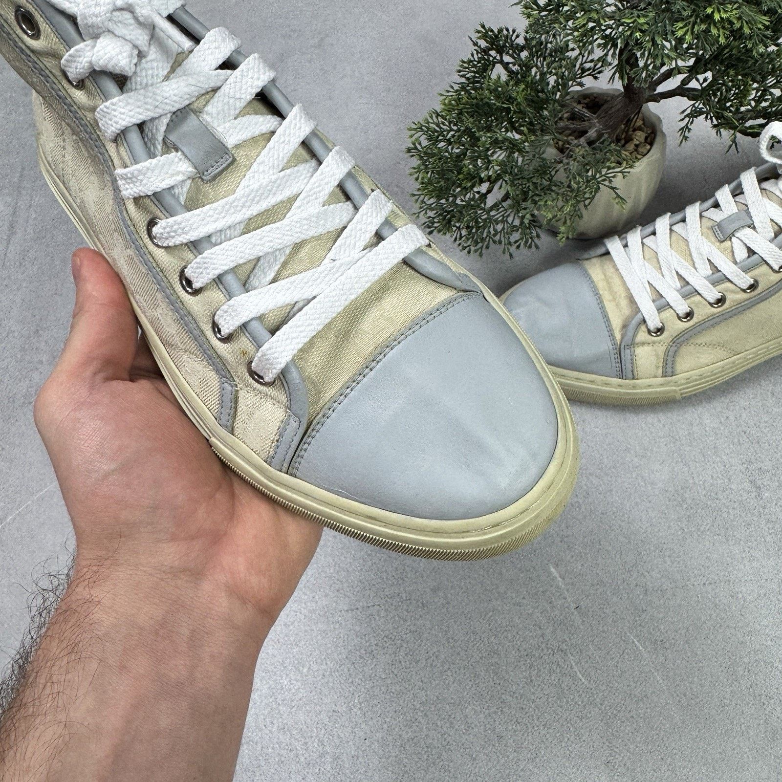 Gucci Gucci GG Monogram High Sneaker Size US 7 Grey Size US 7 / EU 40 - 6 Thumbnail
