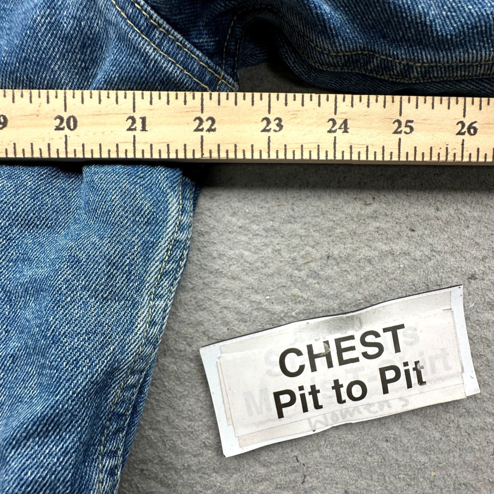 Vintage VINTAGE Arizona Jean Company Denim Jean Trucker Jacket Bomber Jacket Mens Small Sherpa Lined Button Pockets Size US 29 - 4 Thumbnail