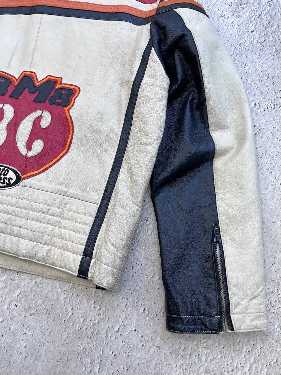 Vintage Vintage Y2K Racing Moto Leather Jacket Size US M / EU 48-50 / 2 - 13 Thumbnail