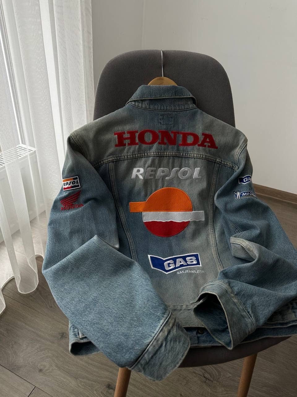 Honda × Vintage Vintage Honda Repsol GAS Racing Denim Jacket Size US M / EU 48-50 / 2 - 11 Thumbnail