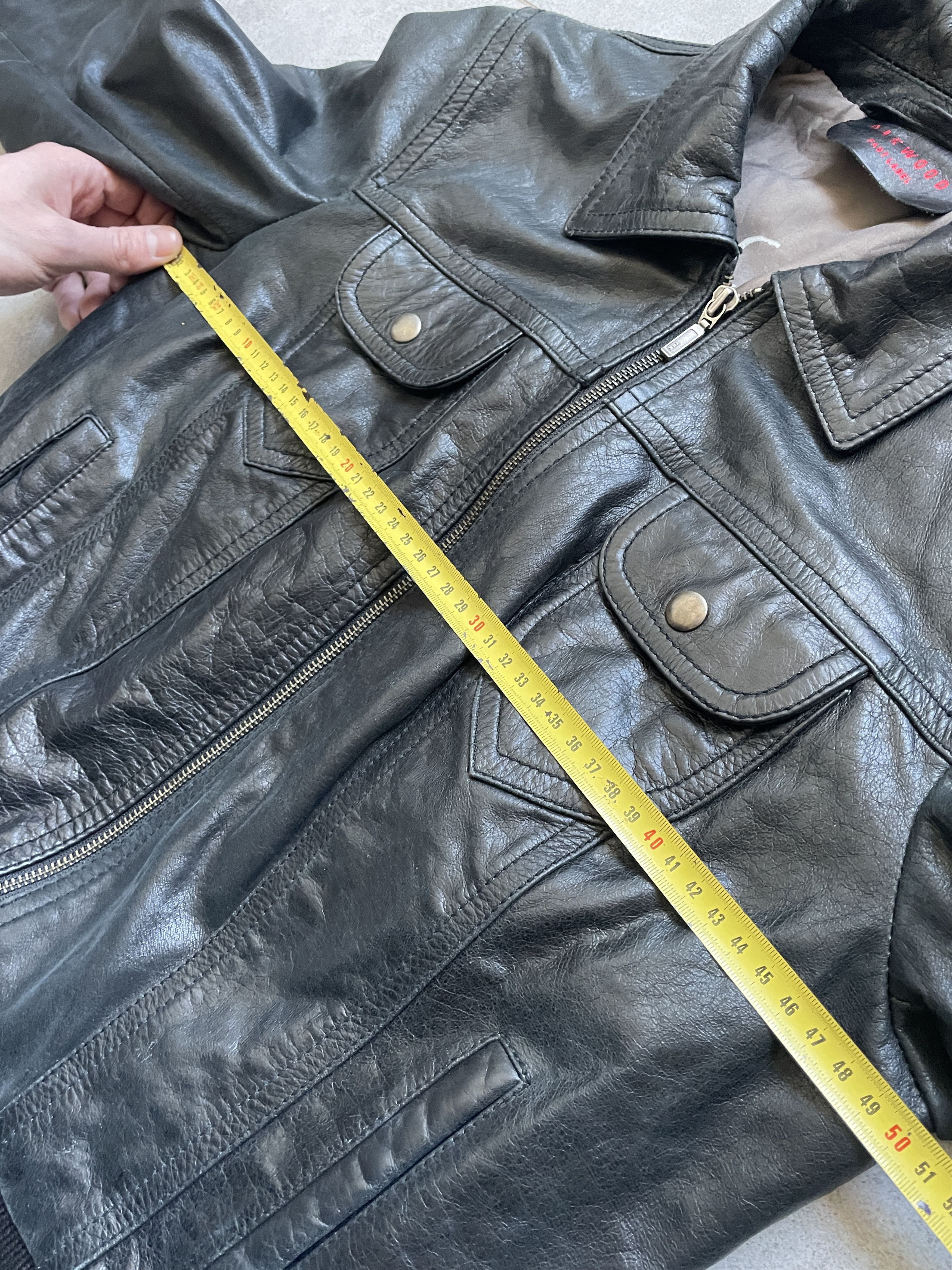 Japanese Brand Y2K JAPAN STYLE BLACK LEATHER FLIGHT BOMBER JACKET Size L / US 10 / IT 46 - 6 Thumbnail