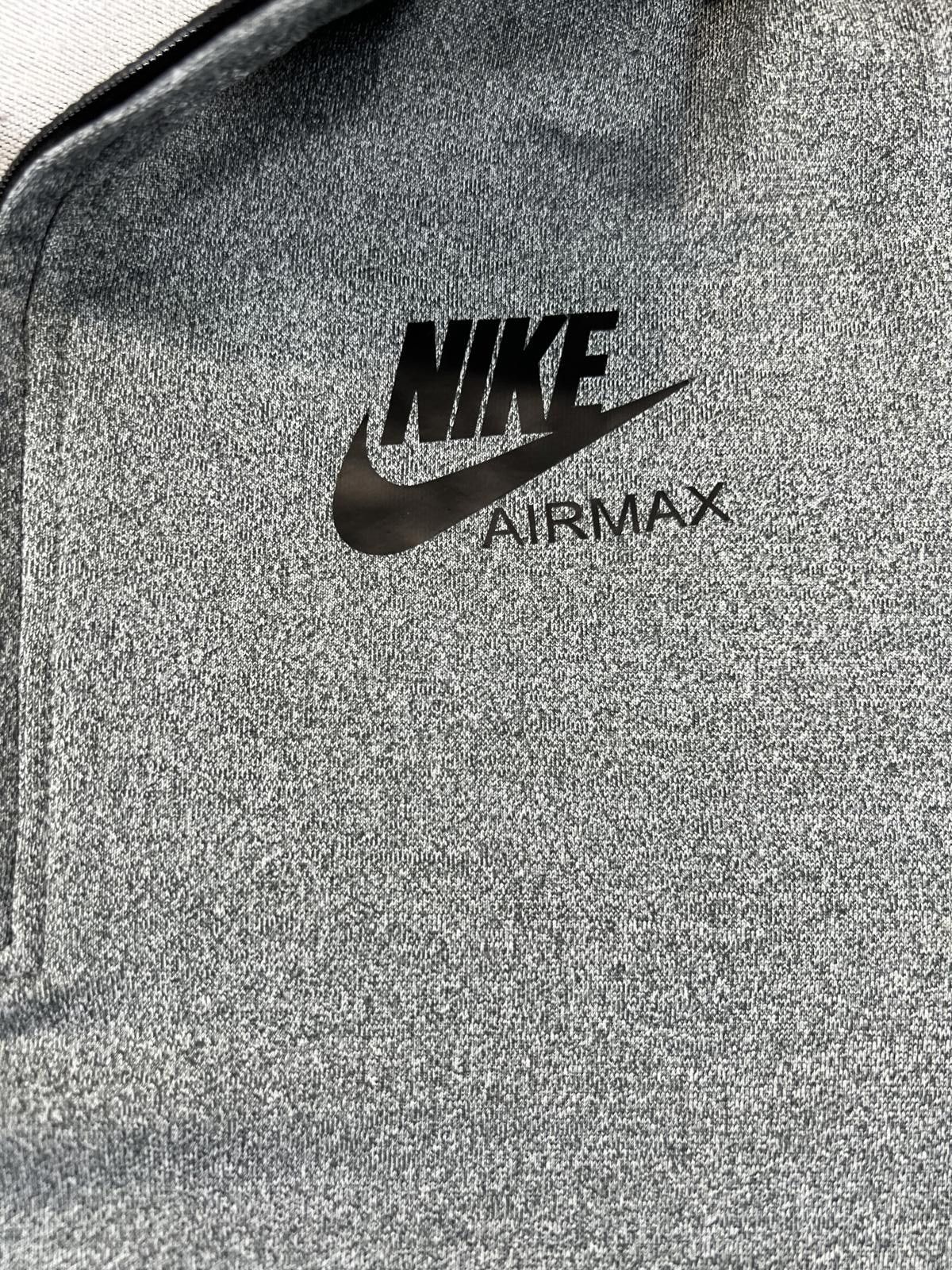 Nike Nike Air Max Grey Quarter-Zip Pullover Sweatshirt Size US M / EU 48-50 / 2 - 2 Thumbnail