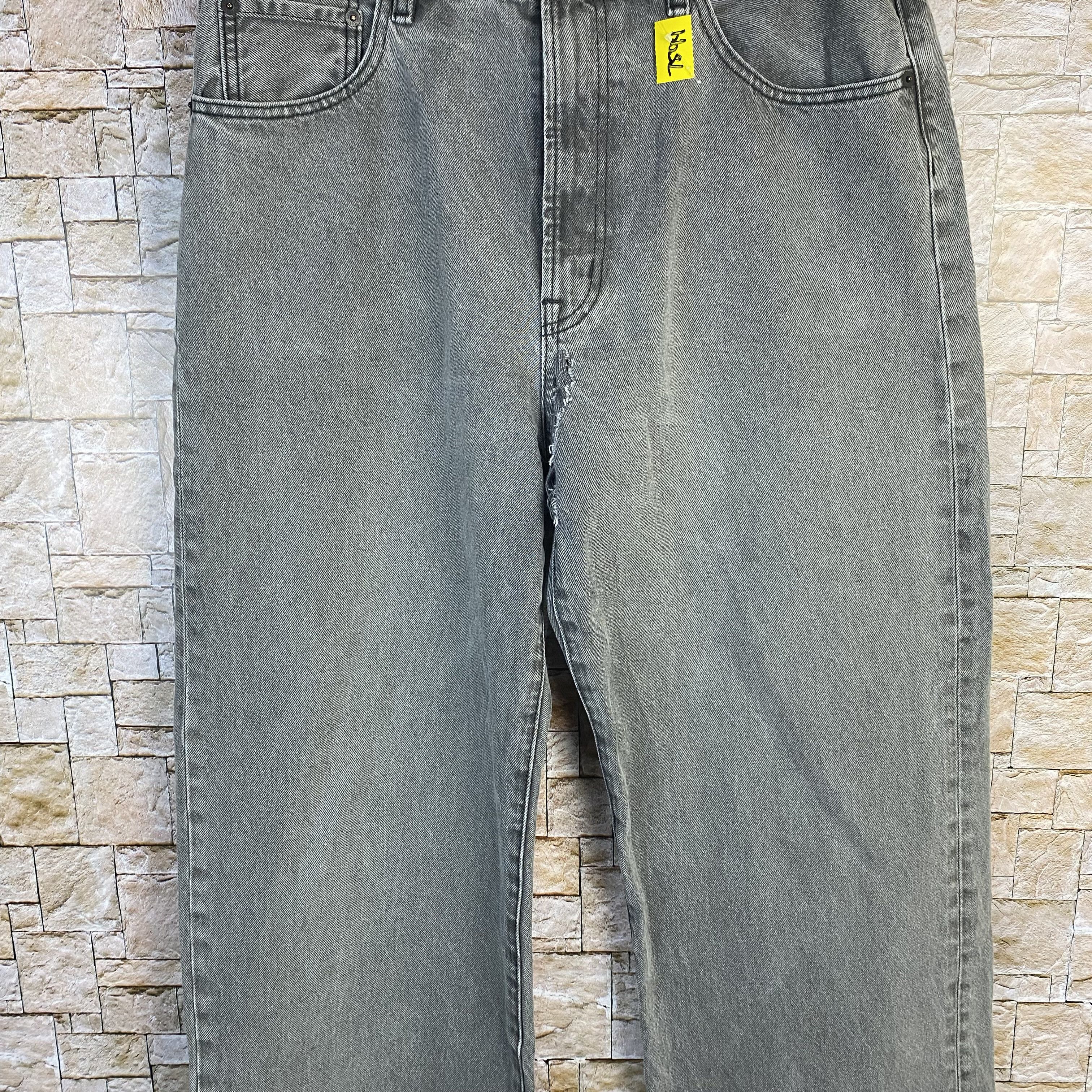 Japanese Brand GU japan grey Denim vintage Pants #7594 Size US 34 / EU 50 - 6 Thumbnail