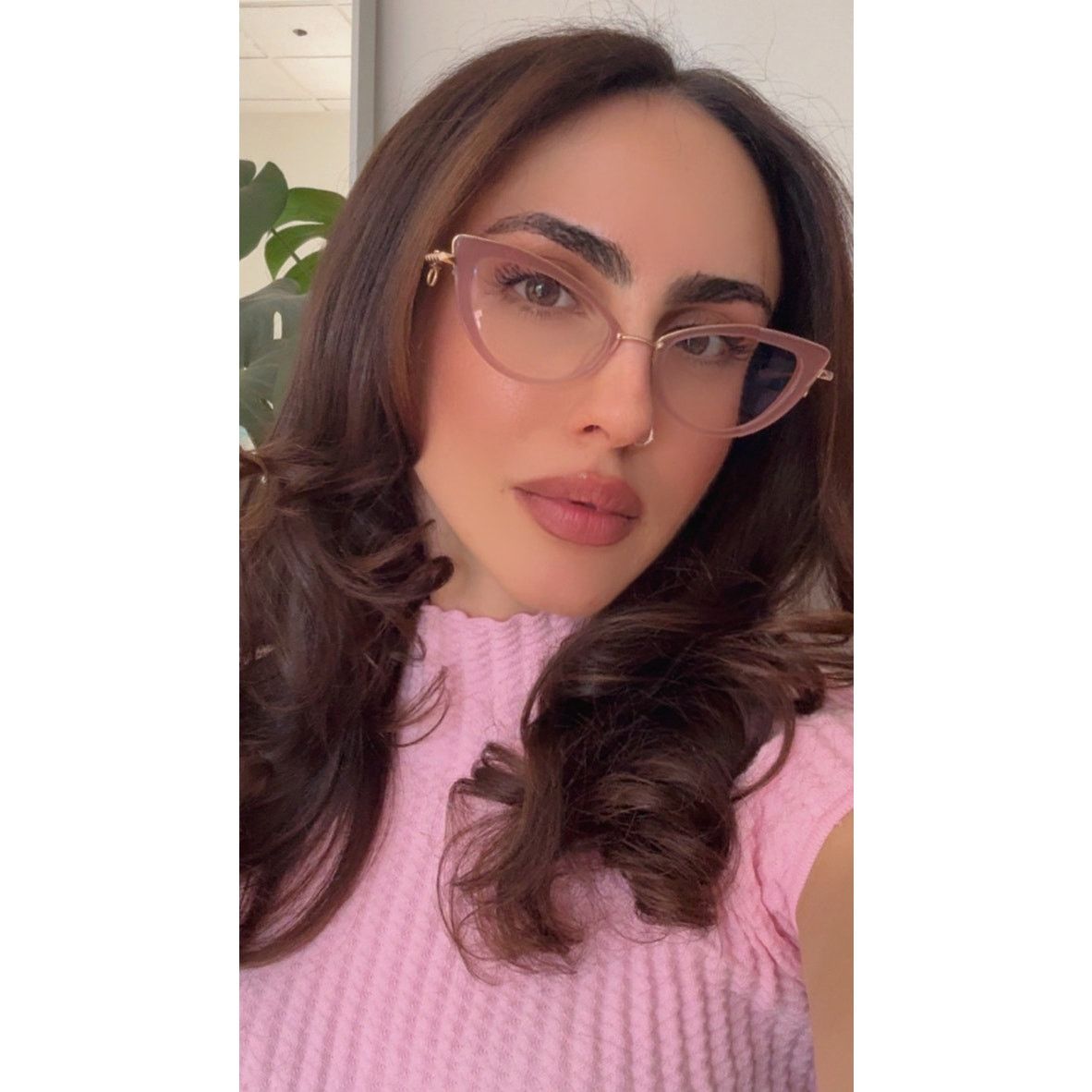 Valentino NEW Valentino VLX123-B Pink Cat Eye Chain Frames $760 Size ONE SIZE - 2 Thumbnail