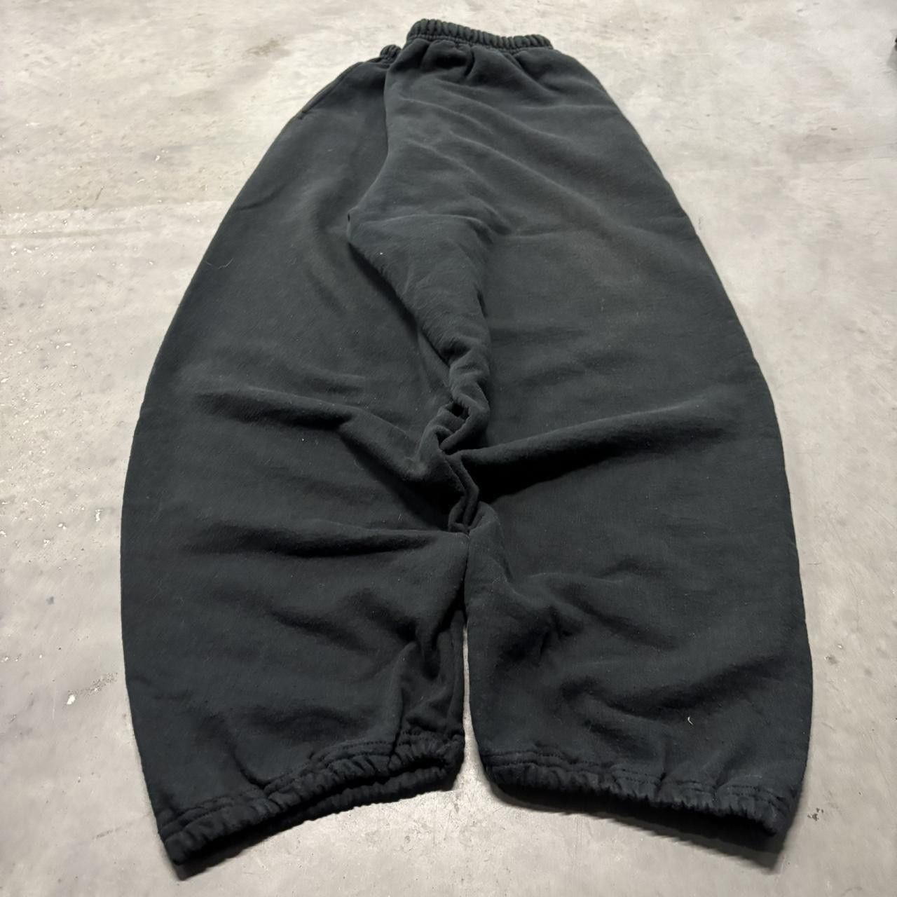 Japanese Brand × Vintage Crazy Vintage Y2K/2000s Baggy Black Skater Streetwear Essential Sweatpants! Size US 34 / EU 50 - 3 Thumbnail
