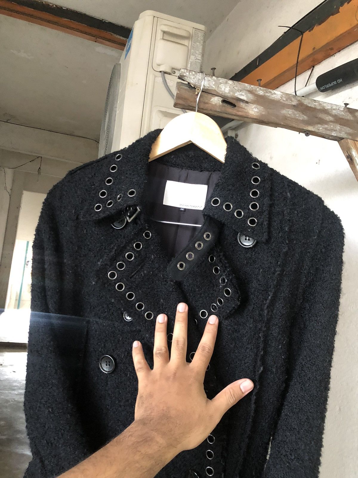 If Six Was Nine Rare❗️Enchantement Bondage Punk Long Coat If Six Was Nine Size XS / US 0-2 / IT 36-38 - 9 Thumbnail