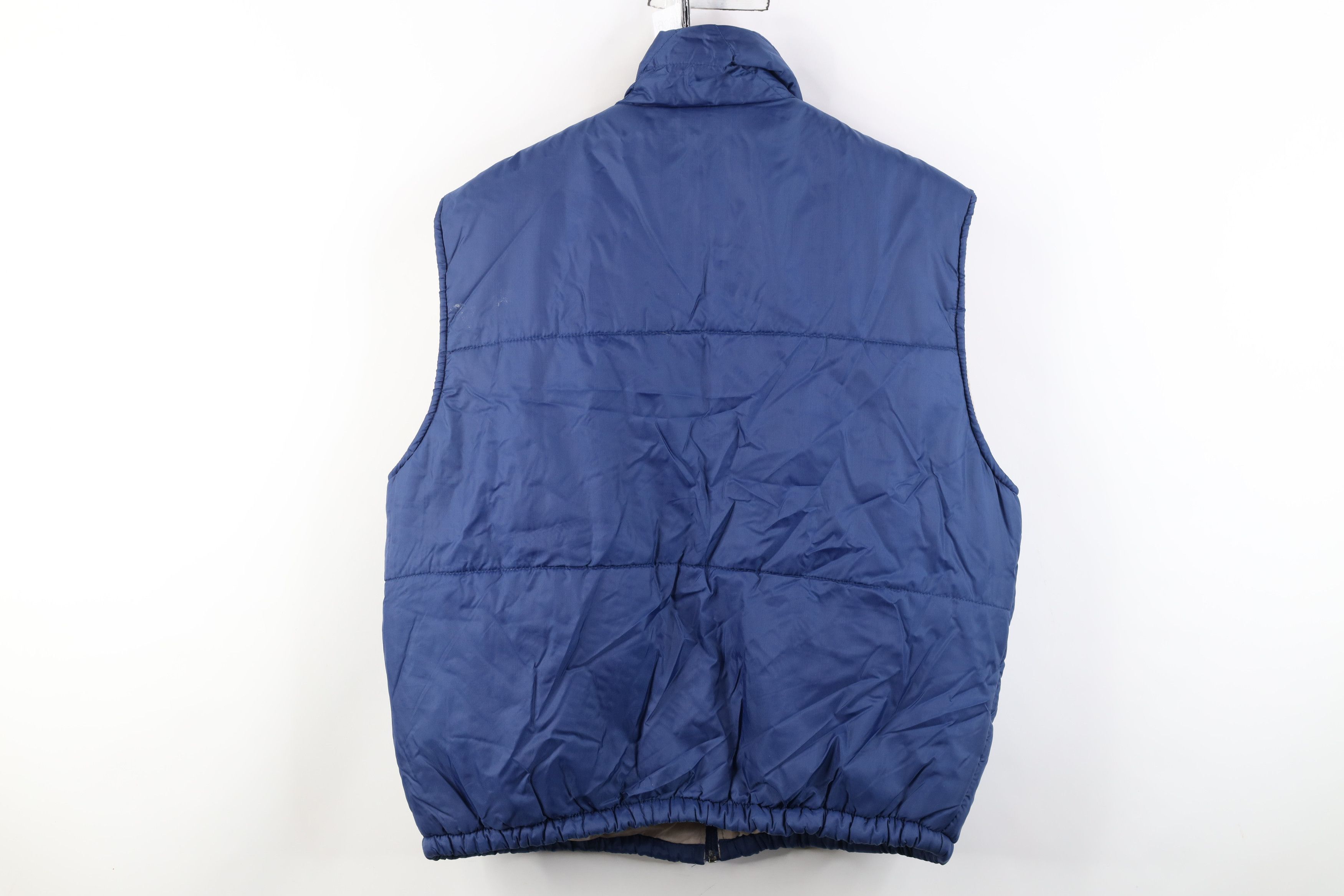 Vintage Vintage 70s Streetwear Full Zip Puffer Vest Jacket Navy Blue Size US L / EU 52-54 / 3 - 11 Thumbnail