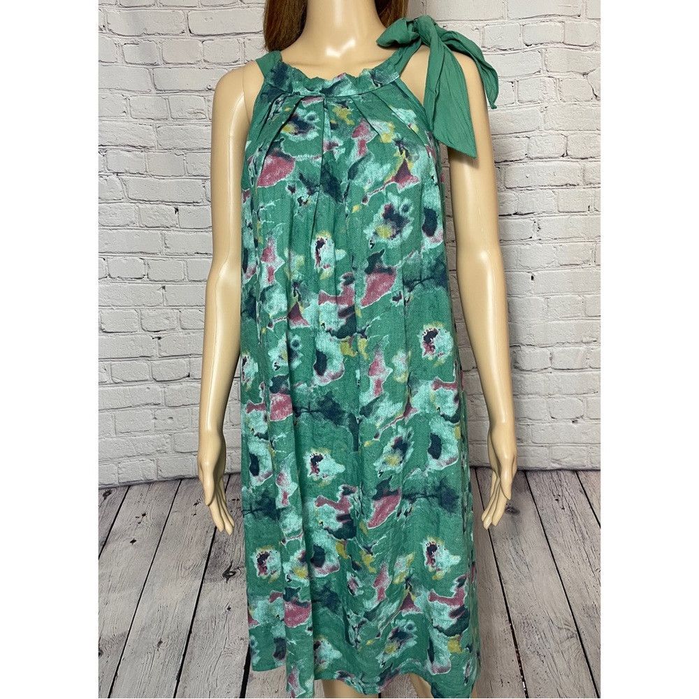 Other NWT New Bellambra Linen Sleeveless Floral Dress Size M Made Size M / US 6-8 / IT 42-44 - 2 Thumbnail