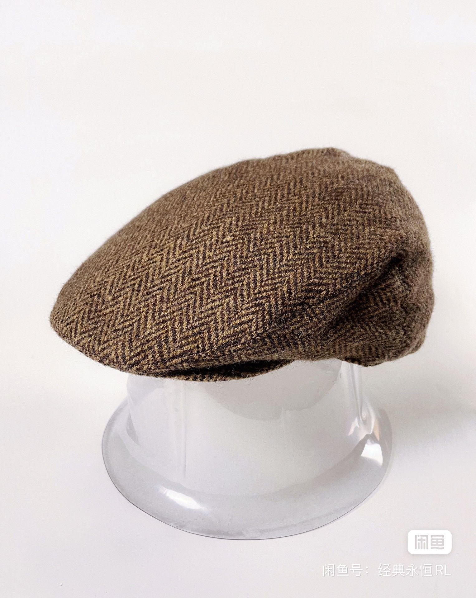 Ralph Lauren Polo Ralph Lauren Wool Tweed Flat Cap Newsboy Cap Peaked Hat Size ONE SIZE - 1 Thumbnail