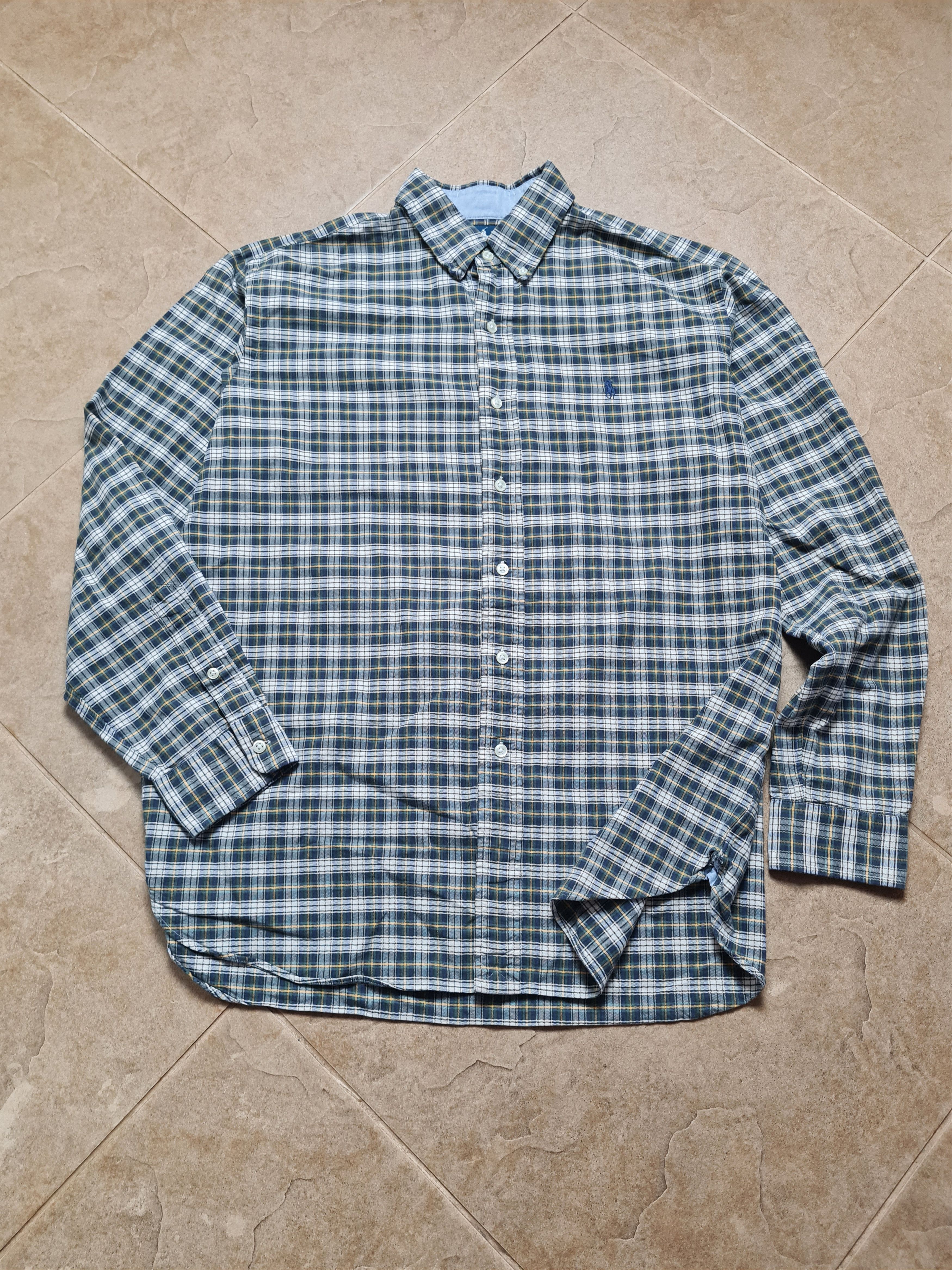 Polo Ralph Lauren Ralph Lauren Green Tartan Button Down Custom Fit Vintage L Size US L / EU 52-54 / 3 - 10 Thumbnail