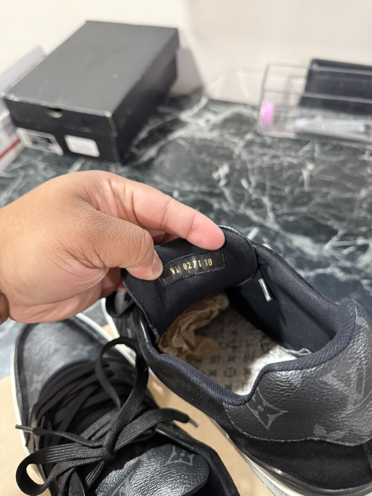 Louis Vuitton Louis Vuitton LV Trainer Eclipse Black Monogram Size 10 LV Size US 11.5 / EU 44-45 - 20 Thumbnail