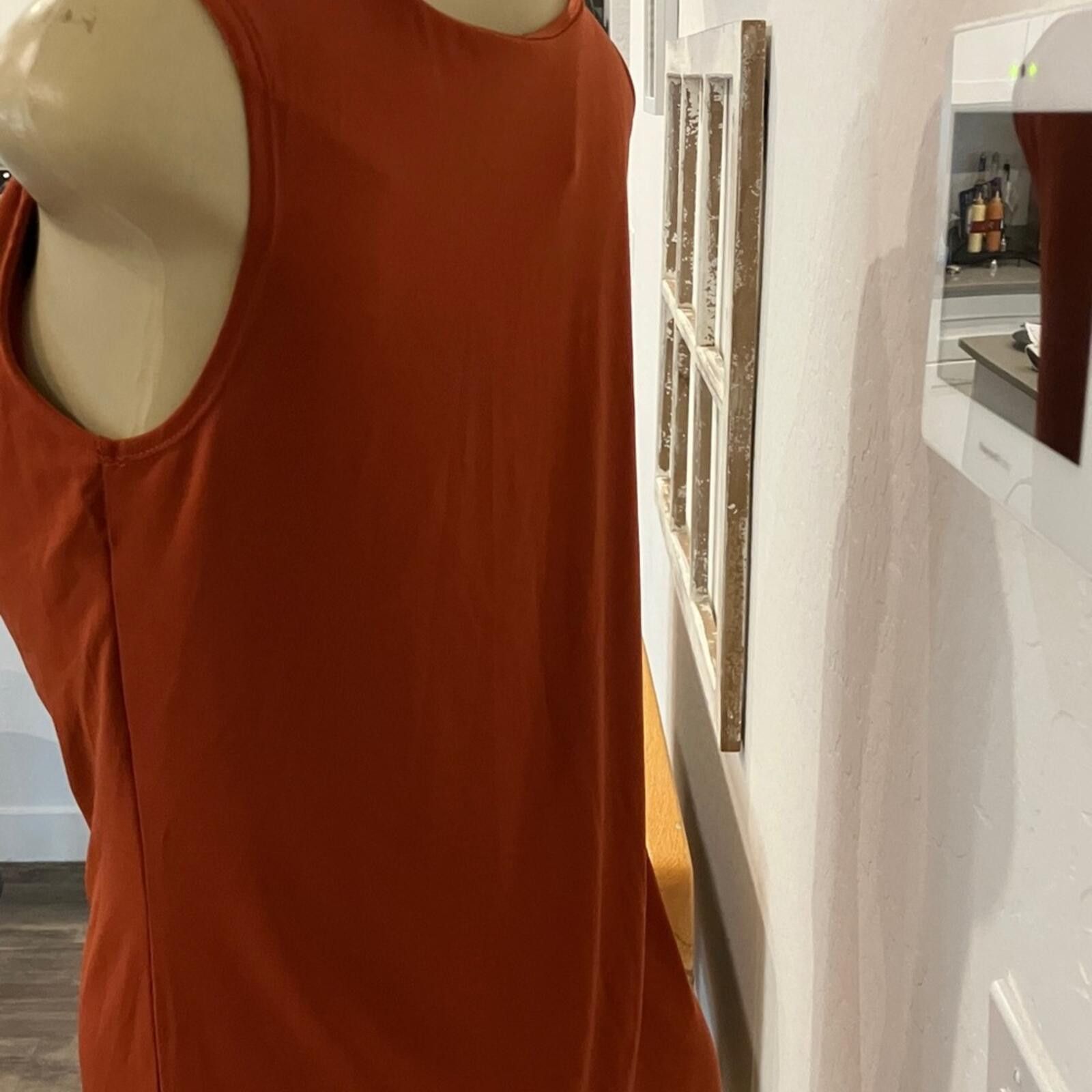 Other Simply Vera Vera Wang Rust Orange Draped Blouse Size M / US 6-8 / IT 42-44 - 6 Thumbnail