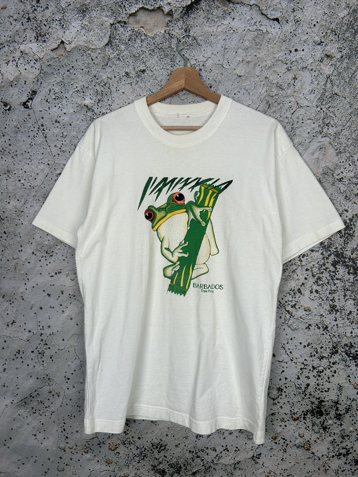 Vintage Vintage Frog Barbados 90s Graphic Tee Streetwear Skate Size US M / EU 48-50 / 2 - 1 Thumbnail