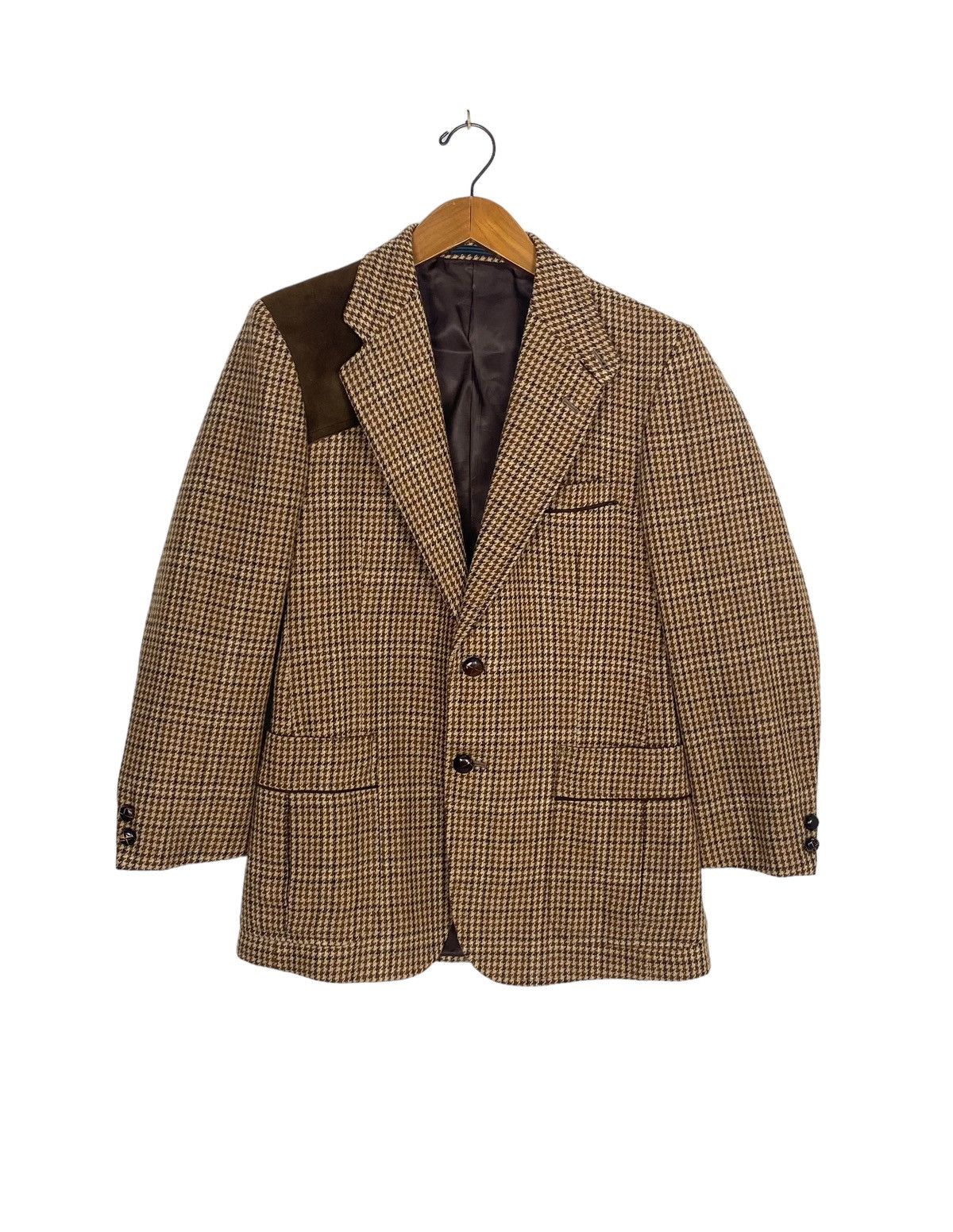 Vintage Rare‼️ Vintage The Scotch House Houndstooth Wool Coat Blazer Size US S / EU 44-46 / 1 - 1 Thumbnail