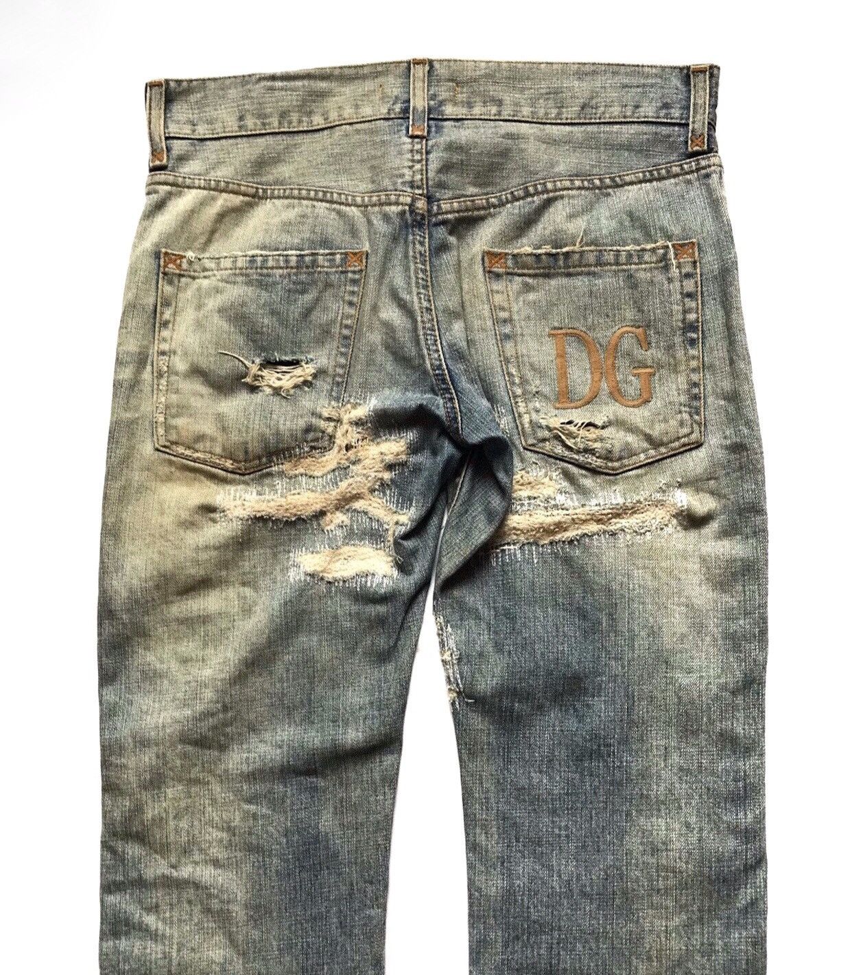 Dolce & Gabbana DOLCE&GABBANA CRASH DAMAGED DISTRESSED JEANS Size US 31 - 5 Thumbnail