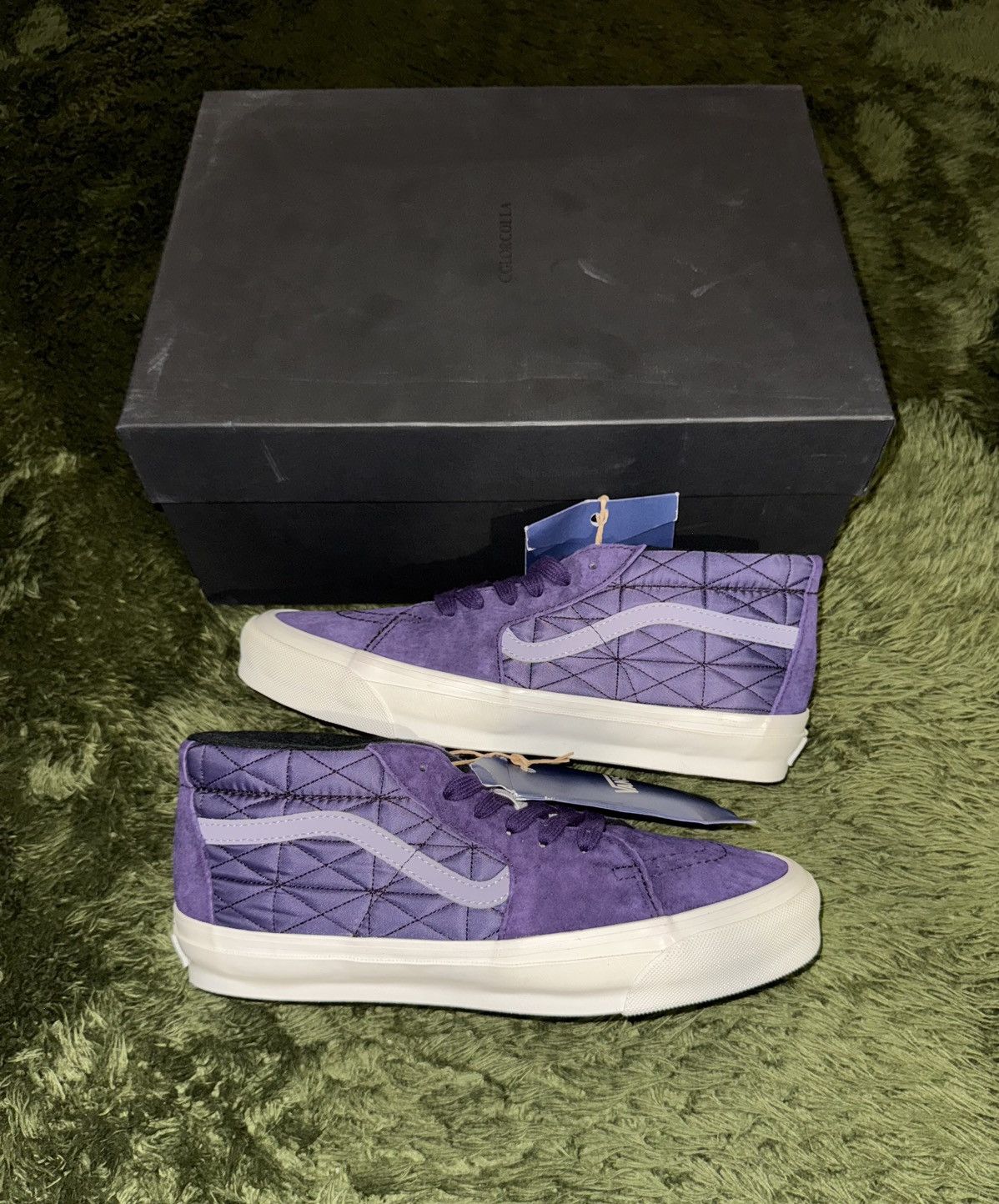 Vans [US 9] Vans Vault Skate Mid Sample Quilted Suede Purple Size US 9 / EU 42 - 1 Thumbnail