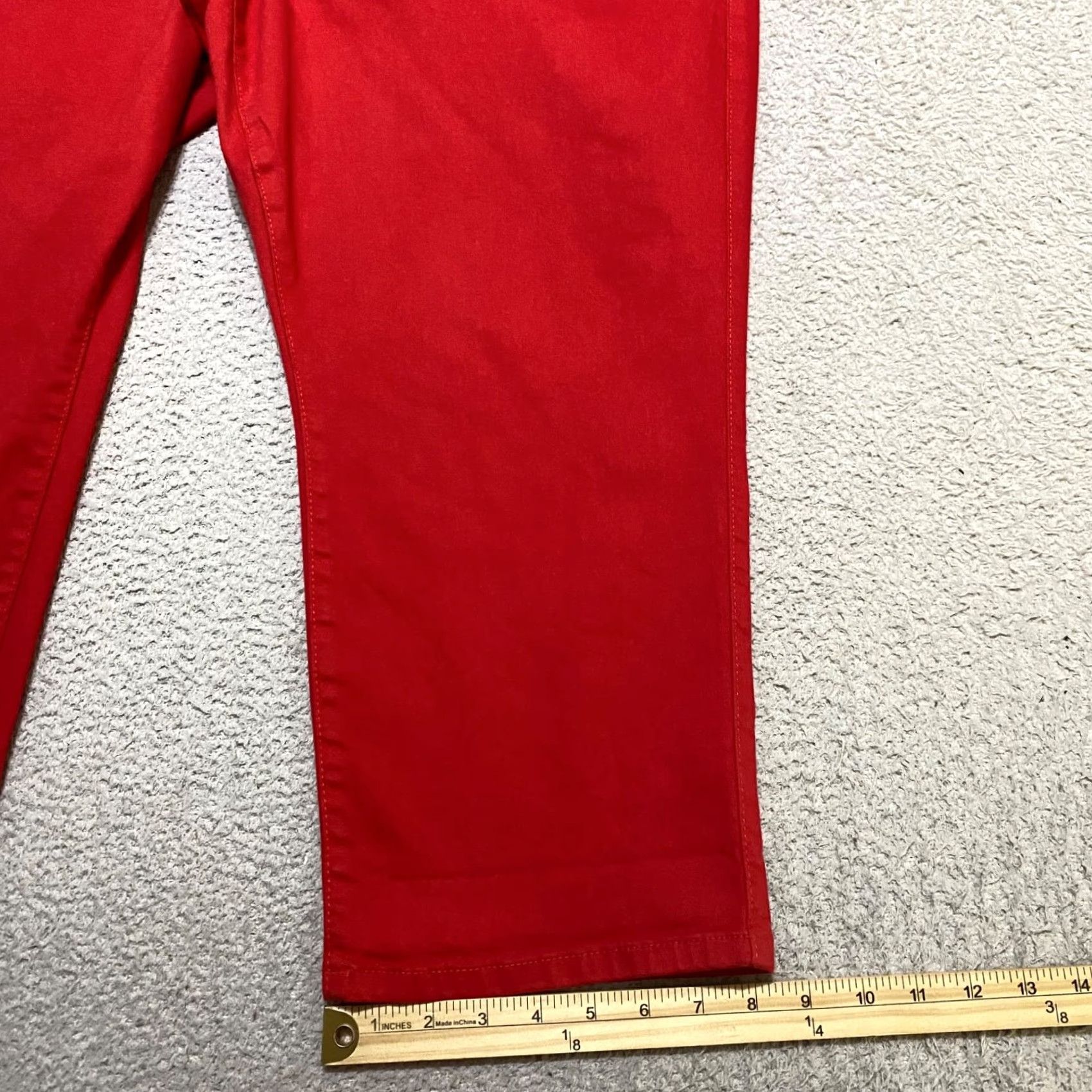 Torrid Torrid Jeans Plus 24 Red Denim High Rise Jegging 5-Pocket Stretch Cotton Polyester Spandex Vintage: No Size 42" / US 20 - 5 Thumbnail