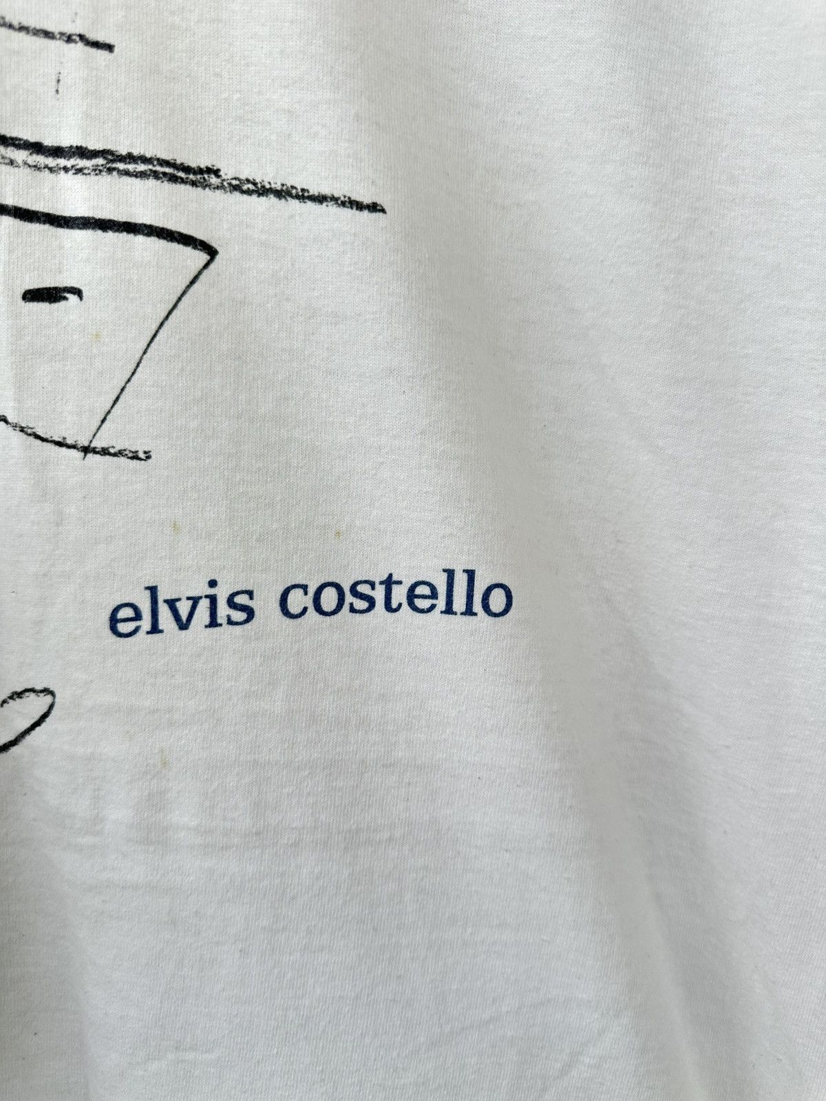 Band Tees Vintage 90s Elvis Costello Solo Singer Tee Size US L / EU 52-54 / 3 - 3 Thumbnail