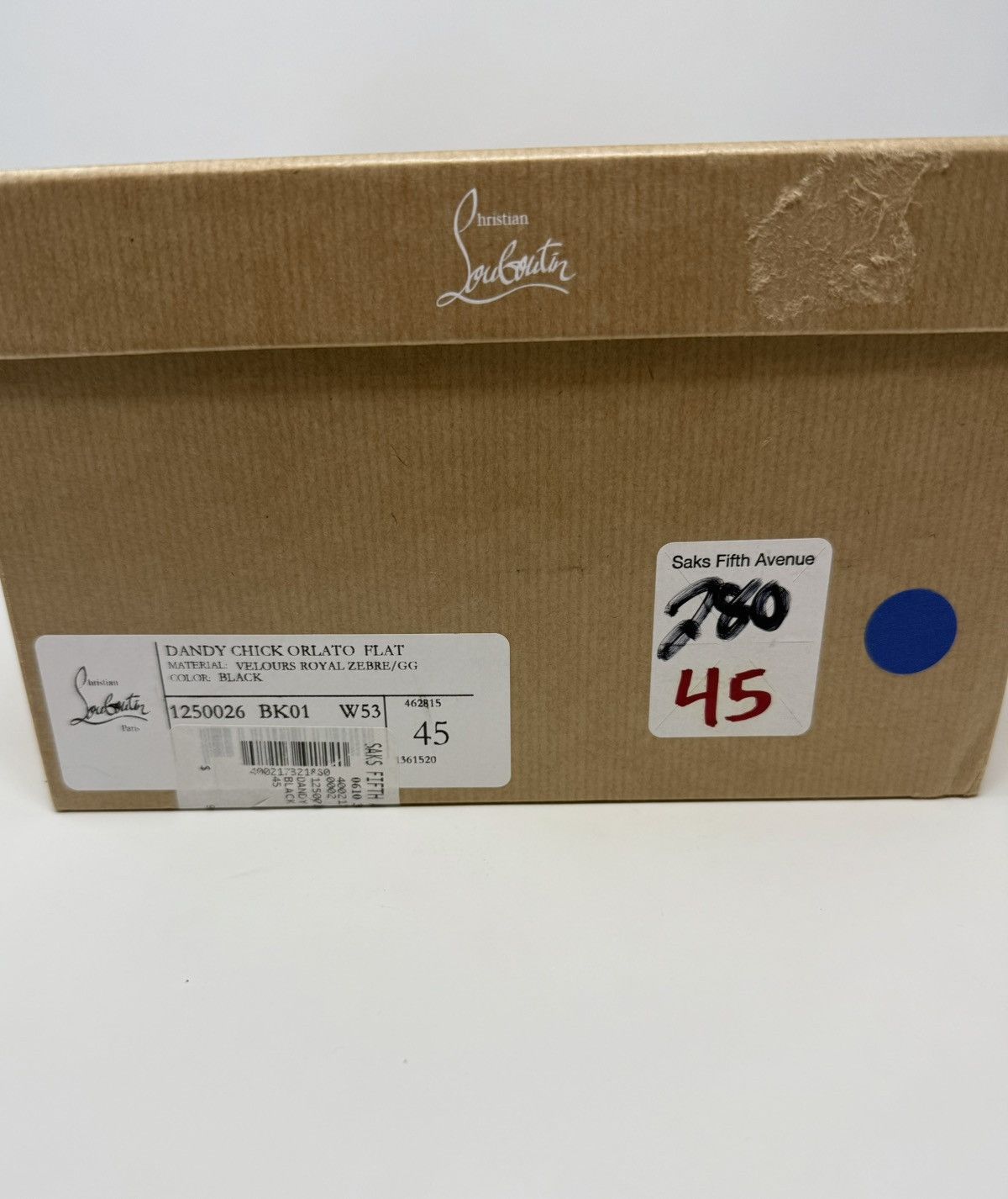 Christian Louboutin Christian Louboutin Dandy Chick Black Velvet Glitter Loafers Size US 12 / EU 45 - 8 Thumbnail