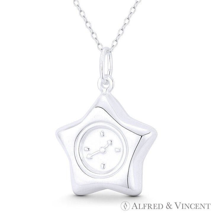 Other 5-Pointed Star & Watch Face Celestial Charm Pendant Size ONE SIZE - 1 Preview