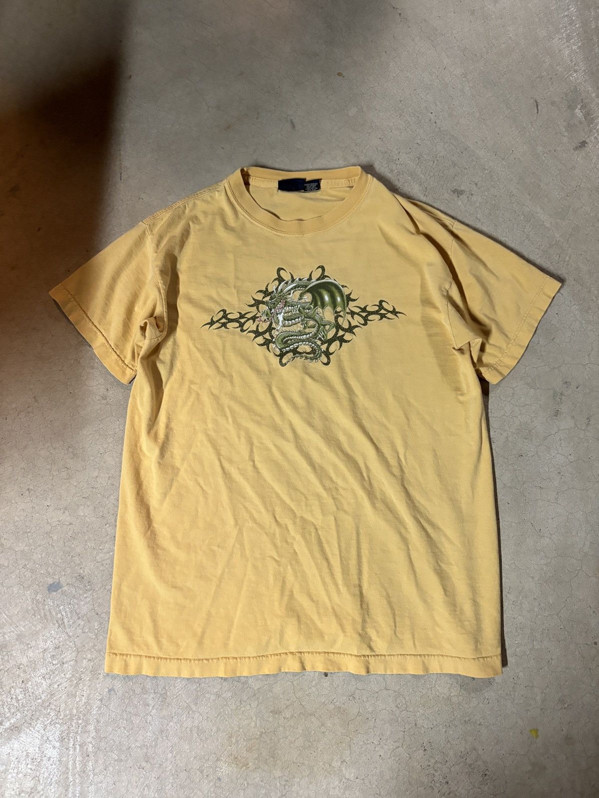 Sonoma Vintage 00’s Sonoma Jean Y2K Dragon Tee T-shirt Yellow M Size US XL / EU 56 / 4 - 1 Thumbnail