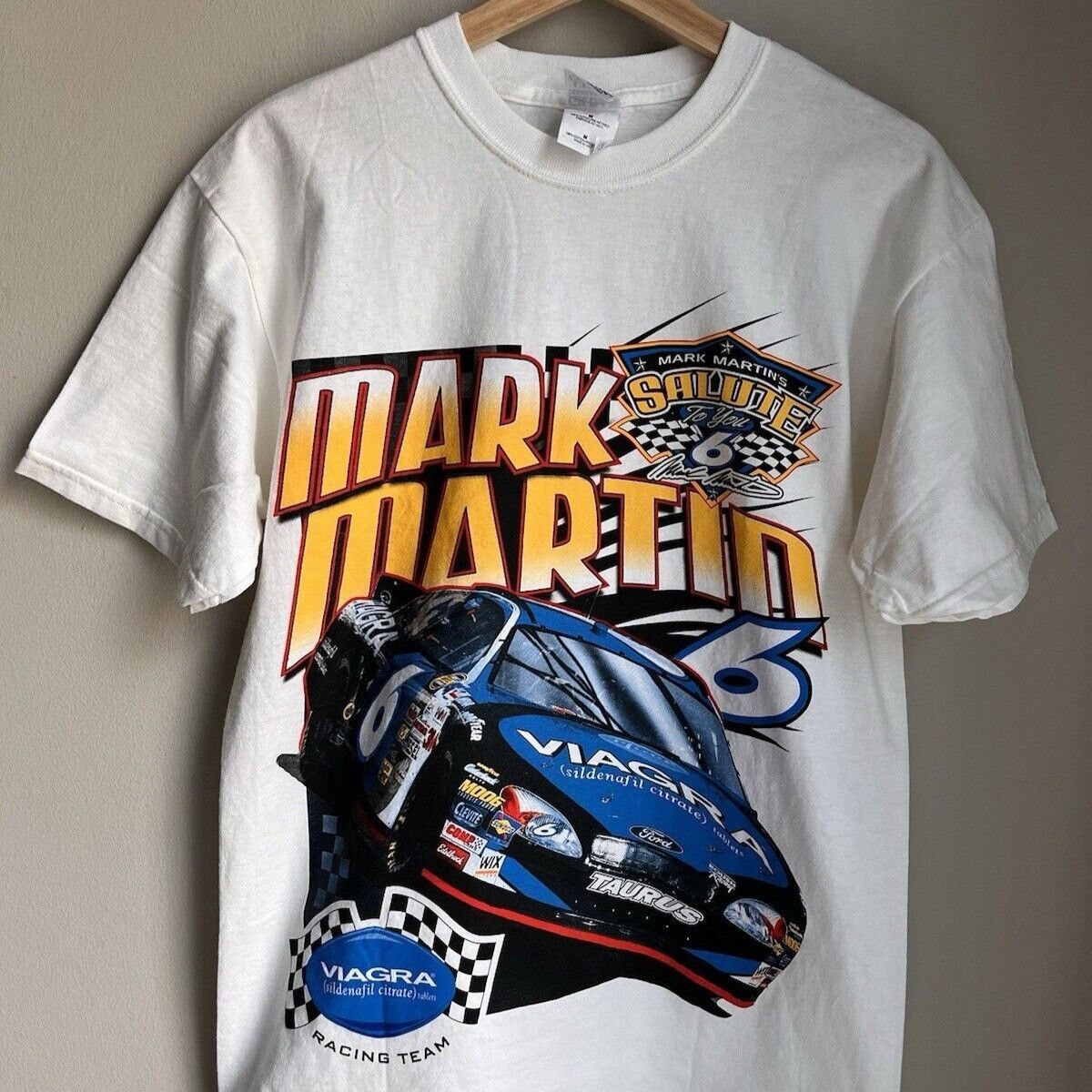 NASCAR NEW VINTAGE NASCAR MARK MARTIN #6 VIAGRA RACING GRAPHIC TEE Size US M / EU 48-50 / 2 - 1 Thumbnail
