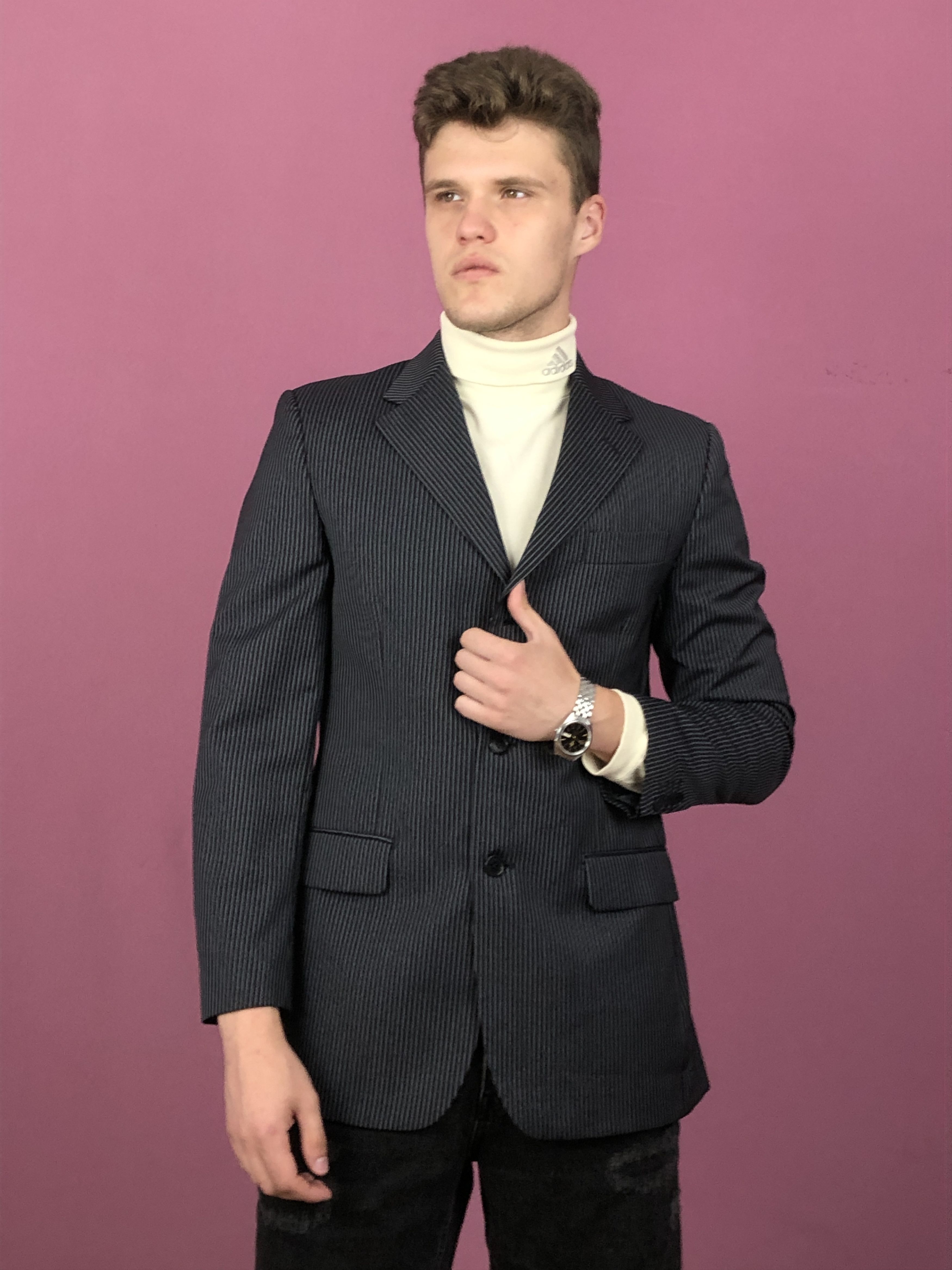 Ferre × Gianfranco Ferre Gainfranco Ferre Vintage Men's Suit Blazer Wool Jacket Size 50R - 1 Thumbnail
