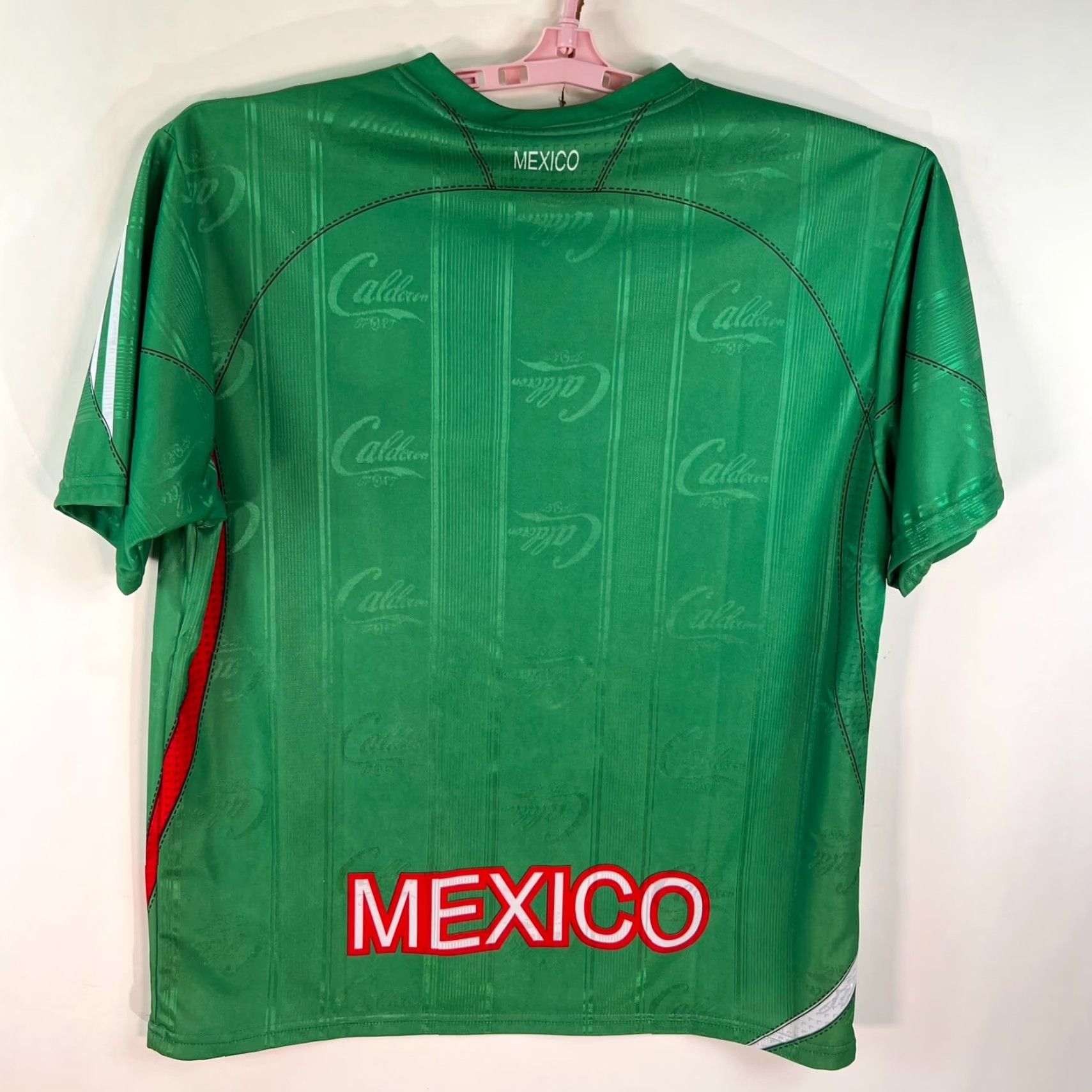 Vintage Mexico Soccer Jersey L Large Green AOP Graphic - Mens Shirt Size US L / EU 52-54 / 3 - 5 Thumbnail