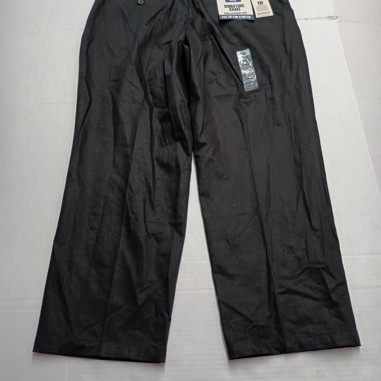 Dockers Dockers Signature Khakis Men's 36x29 Black Straight Leg Size US 36 / EU 52 - 8 Thumbnail