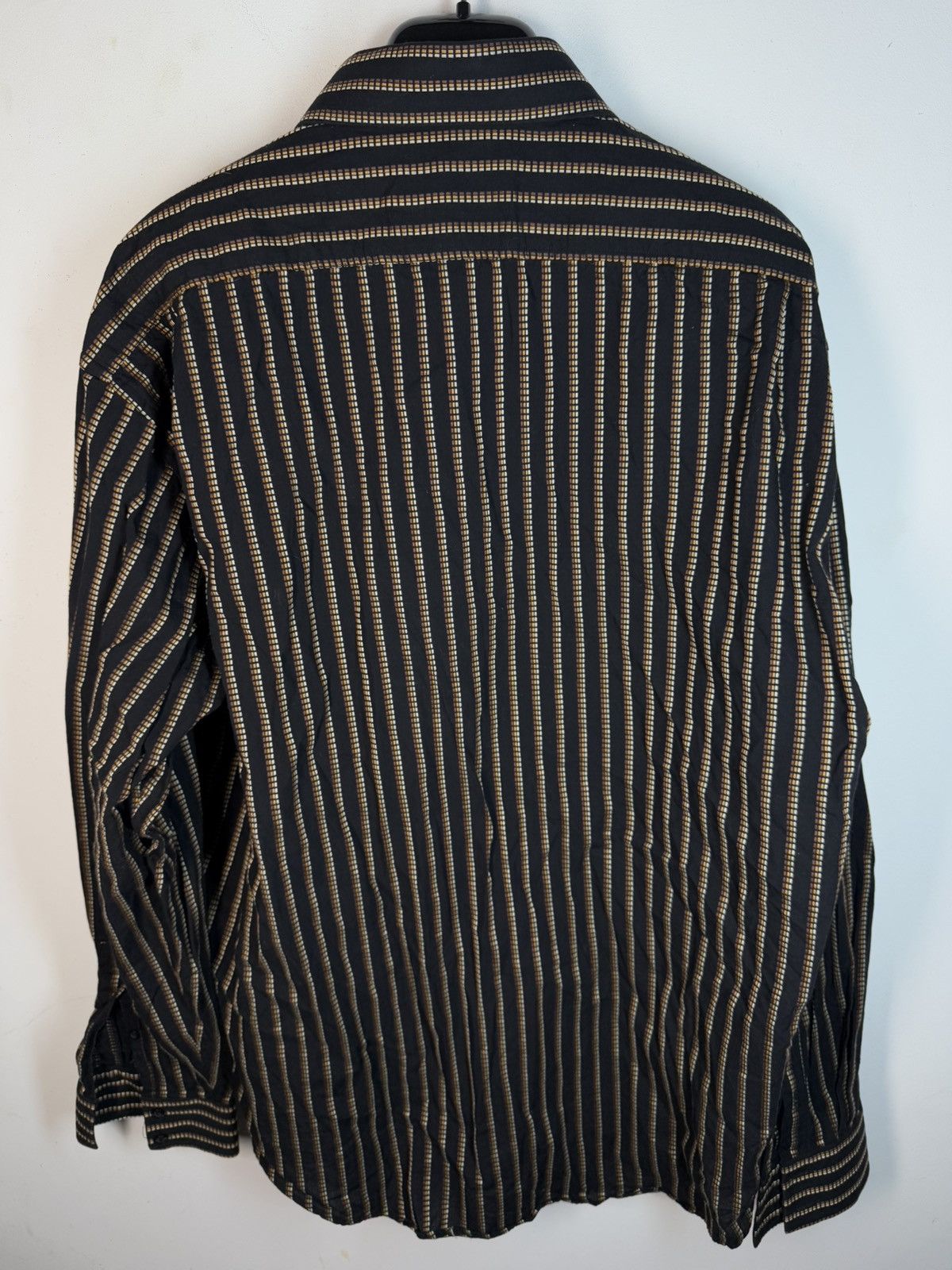 Yves Saint Laurent Black YSL Shirt Striped Size US XL / EU 56 / 4 - 10 Thumbnail