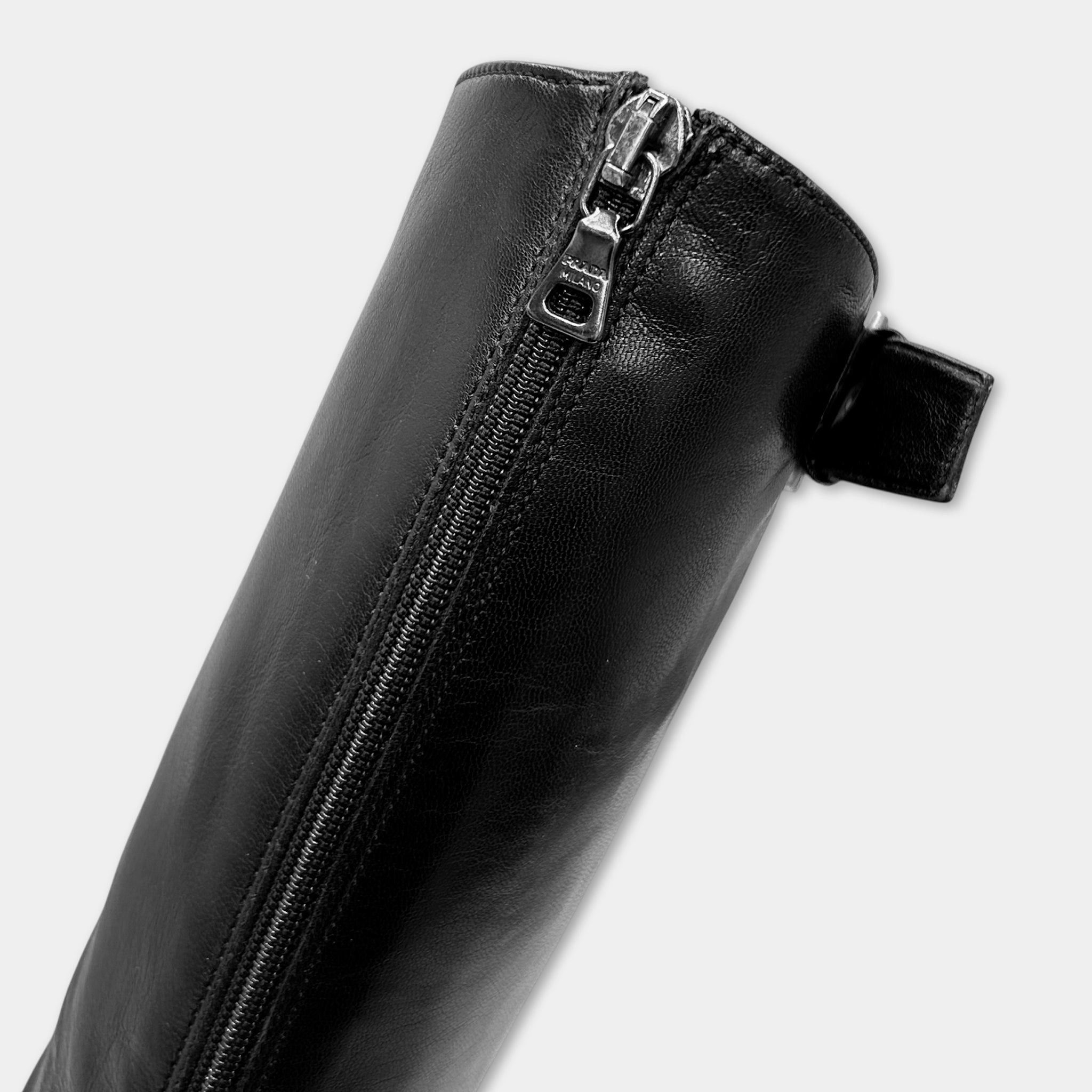 Prada Prada Strap Heel Black Boots Size US 6.5 / IT 36.5 - 7 Thumbnail