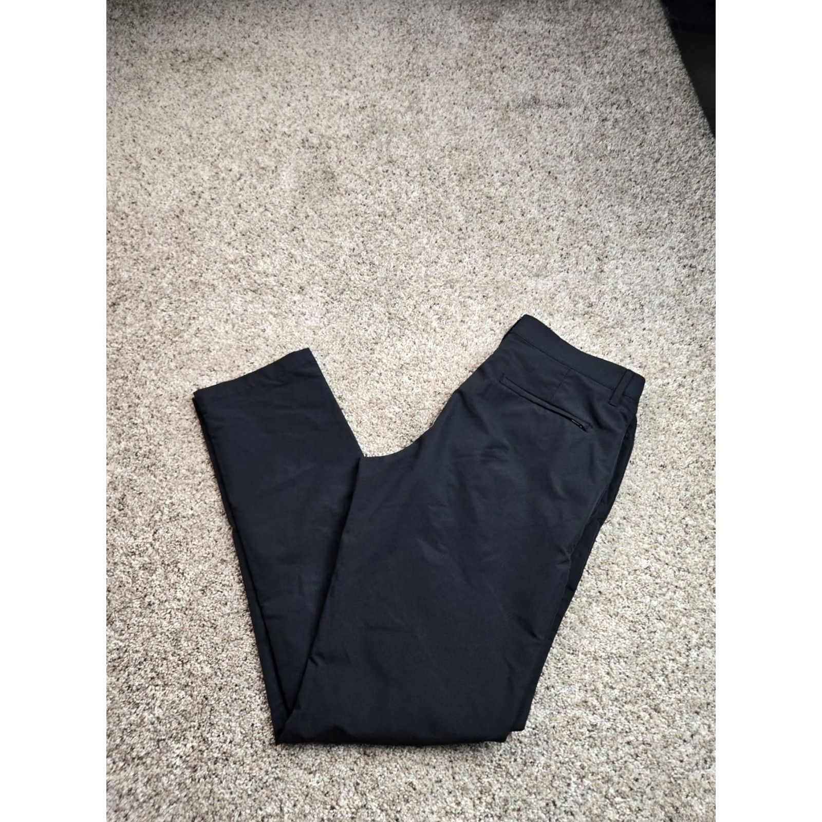 Banana Republic Banana Republic Black Tech Chino Pants 32x34 Mens Straight Leg Casual Business Slim Size US 32 / EU 48 - 2 Thumbnail