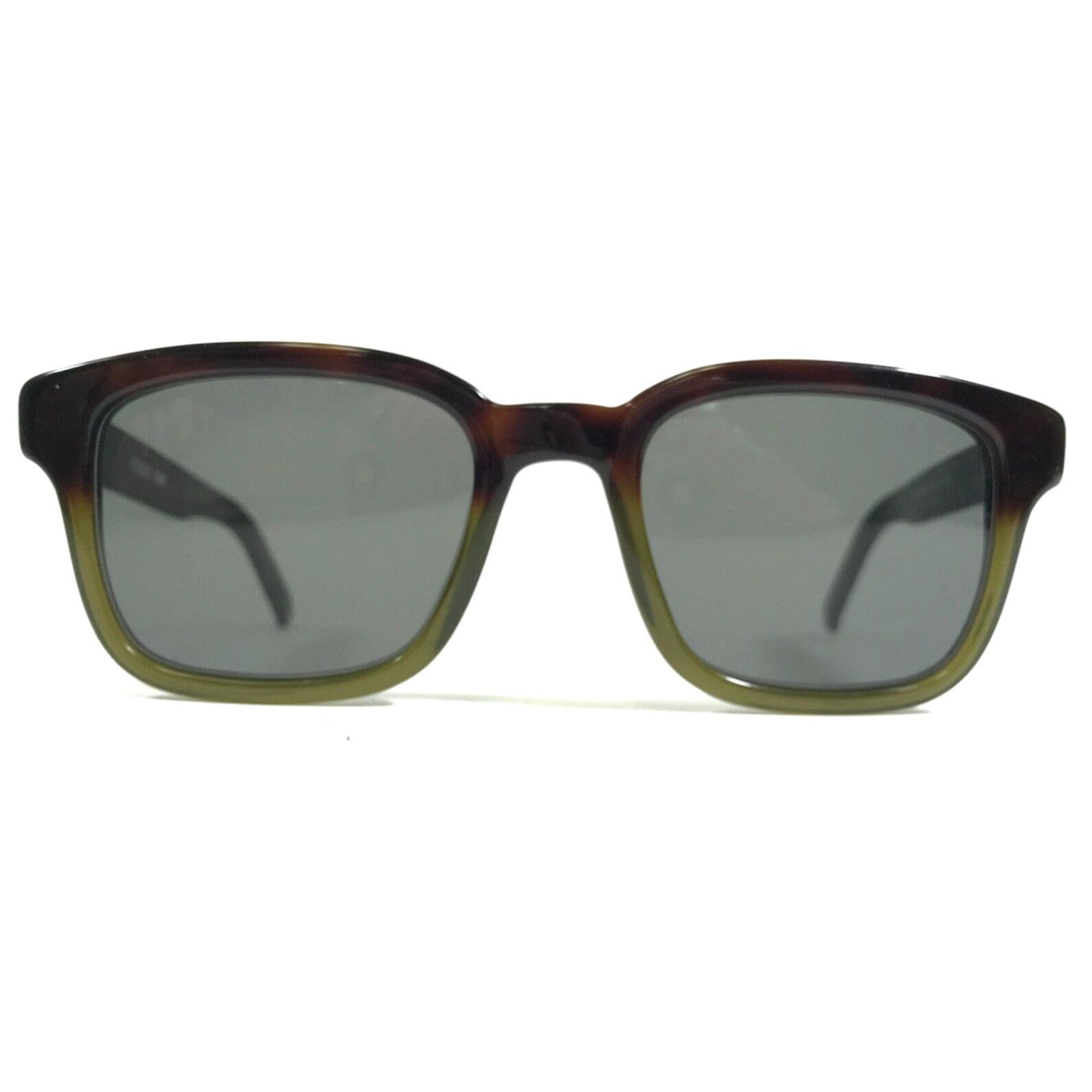 Frame Robert Marc Green Tortoise Square Eyeglasses Featuring Gray Lenses in Elegant Framing ...