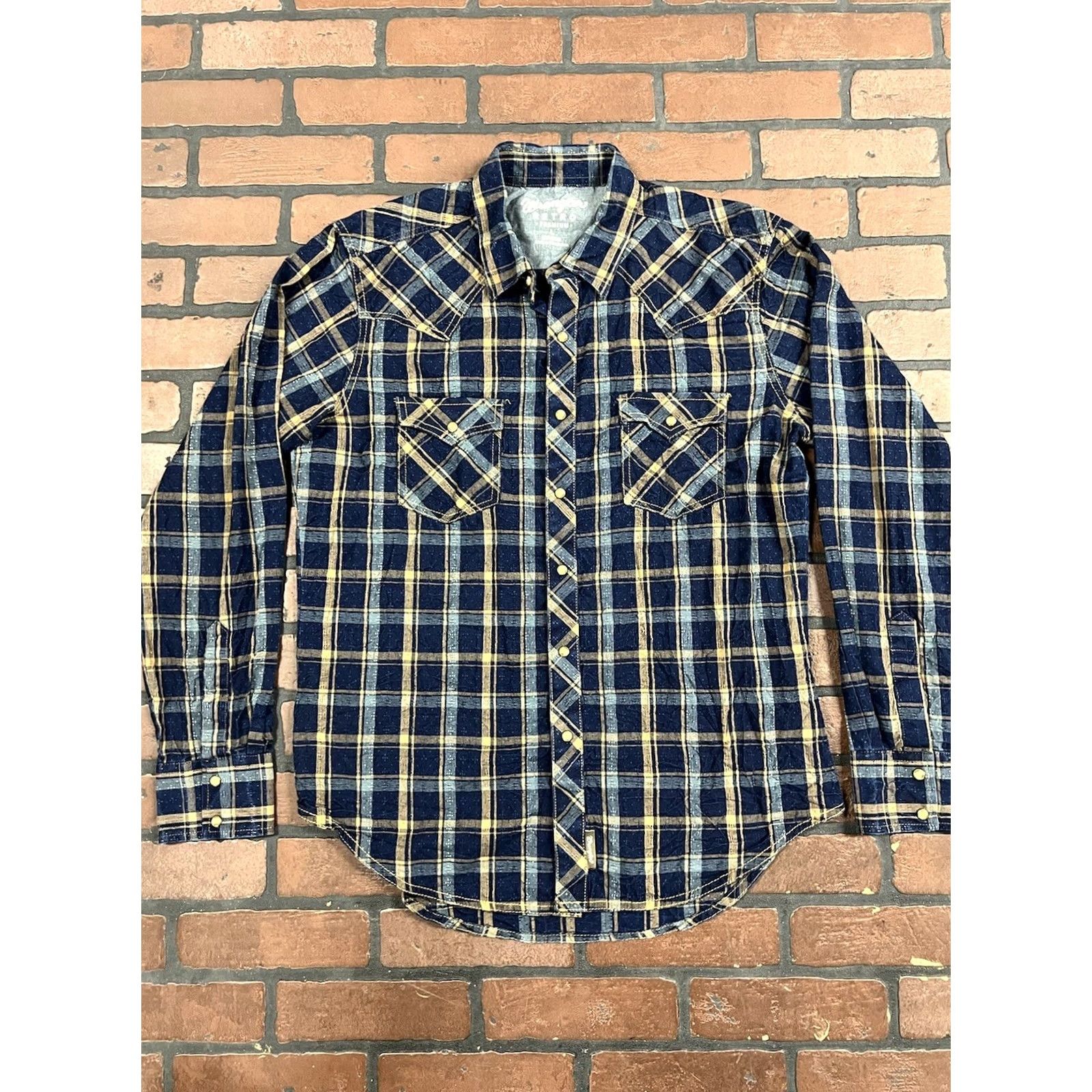 Wrangler VINTAGE Wrangler Pearl Snap Shirt Men’s Large Western Rodeo Cowboy Shirt Size US L / EU 52-54 / 3 - 2 Thumbnail