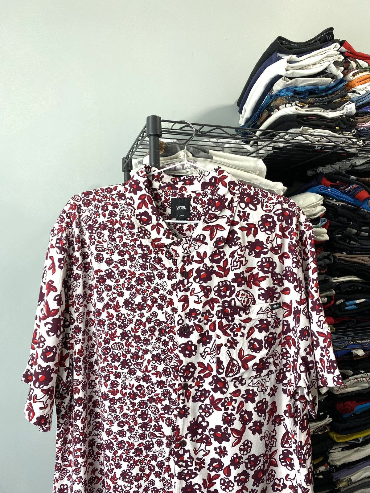 Vans Vans Abstract Art Viscose Shirt LSD Weed Psychedelic Size US XL / EU 56 / 4 - 2 Thumbnail