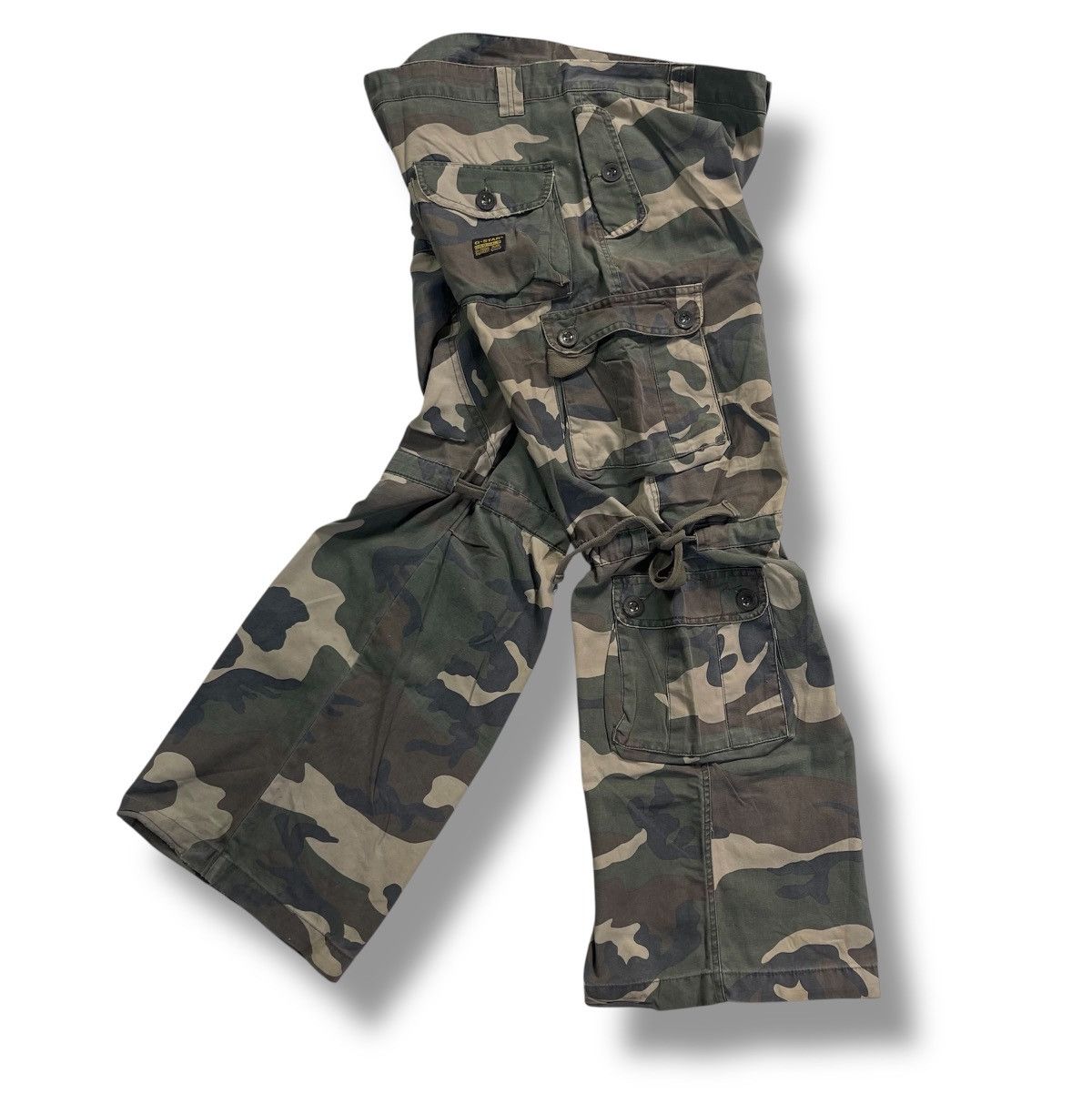 G-Star G-Star Camo Drawstring Knee Multipocket Cargo Flare Pant Size US 38 / EU 54 - 11 Thumbnail