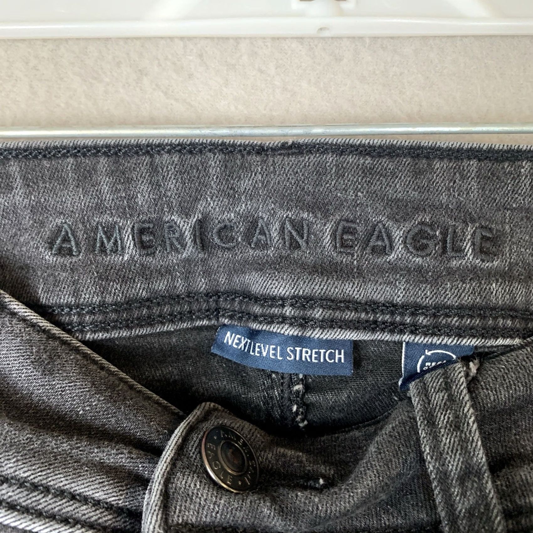American Eagle Outfitters American Eagle Kickboot Jeans Womens Size 12 Regular Black Stretch Denim Bootcut Vintage Y2K Size 34" / US 12 / IT 48 - 3 Thumbnail