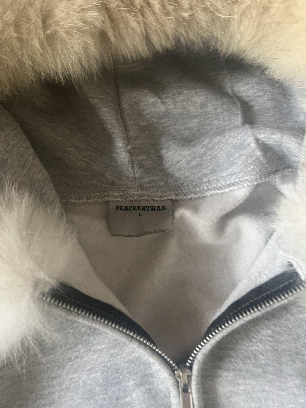 Japanese Brand gray fur lined zip up Size US L / EU 52-54 / 3 - 2 Thumbnail