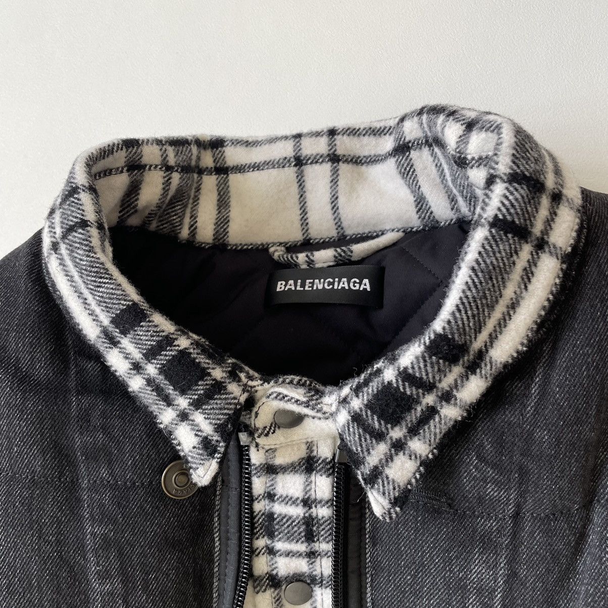 Balenciaga A/W 18 Triple 3 Layer Denim Jacket Size US M / EU 48-50 / 2 - 4 Thumbnail